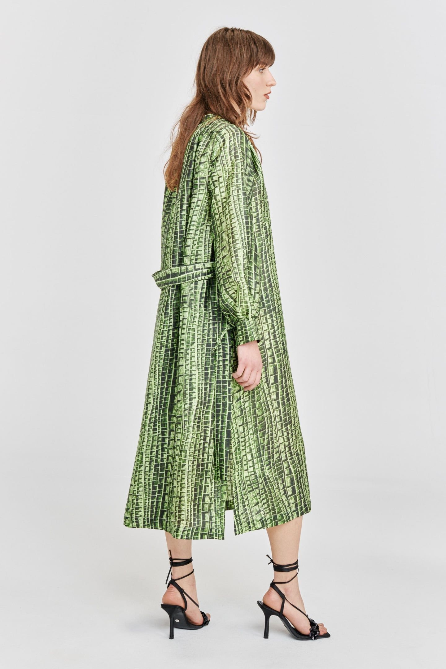 ARADIN DRESS GREEN REPTILE 2