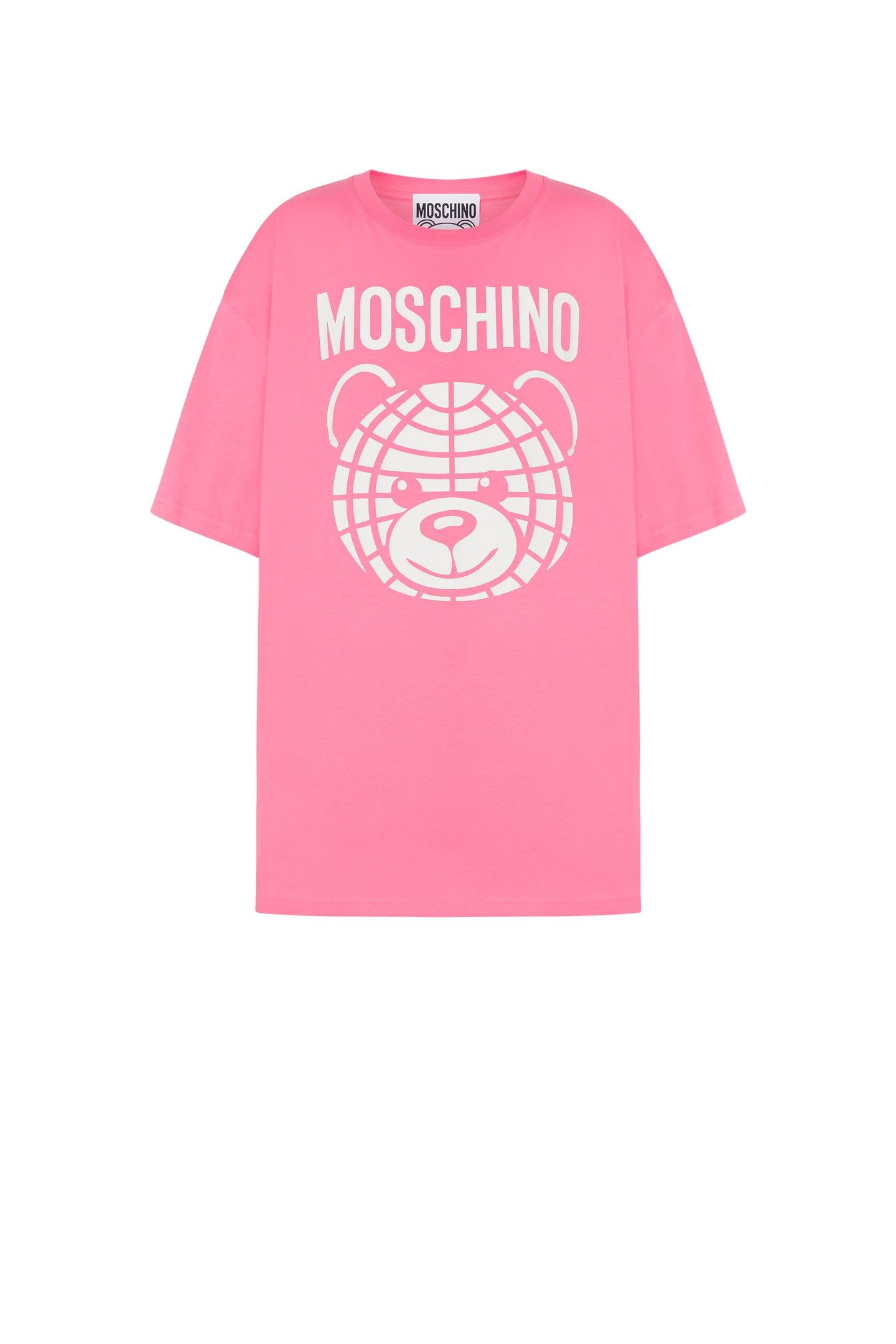MOSCHINO TEDDY BEAR ORGANIC JERSEY T-SHIRT PINK 3