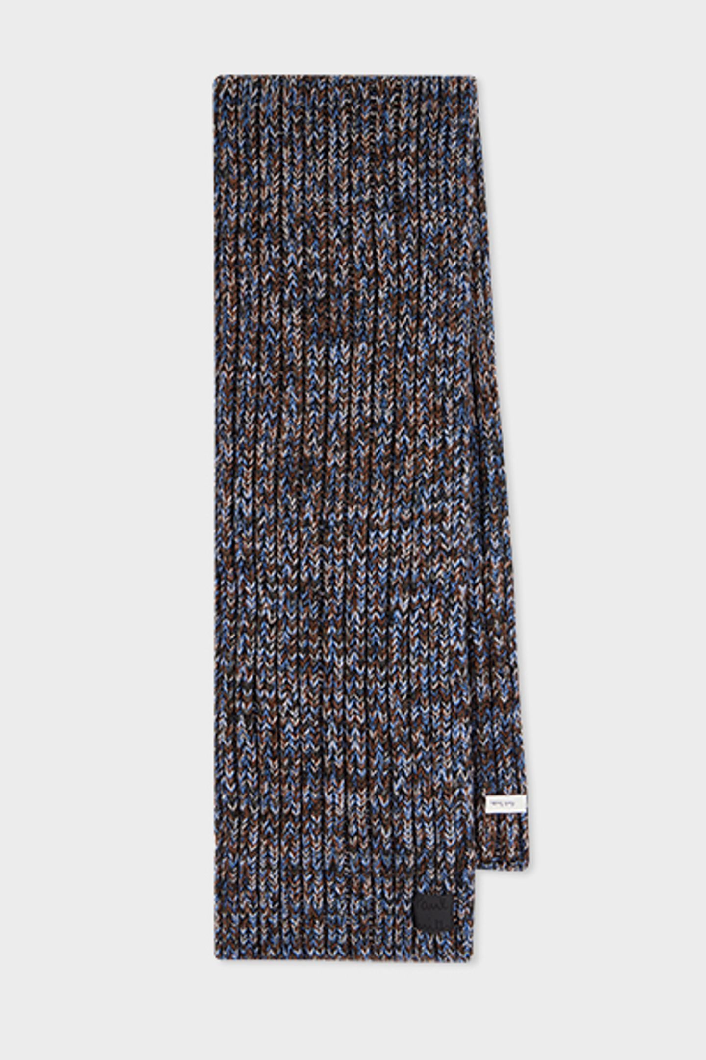 MEN SCARF CHUNKY TWISTED SLATE 1