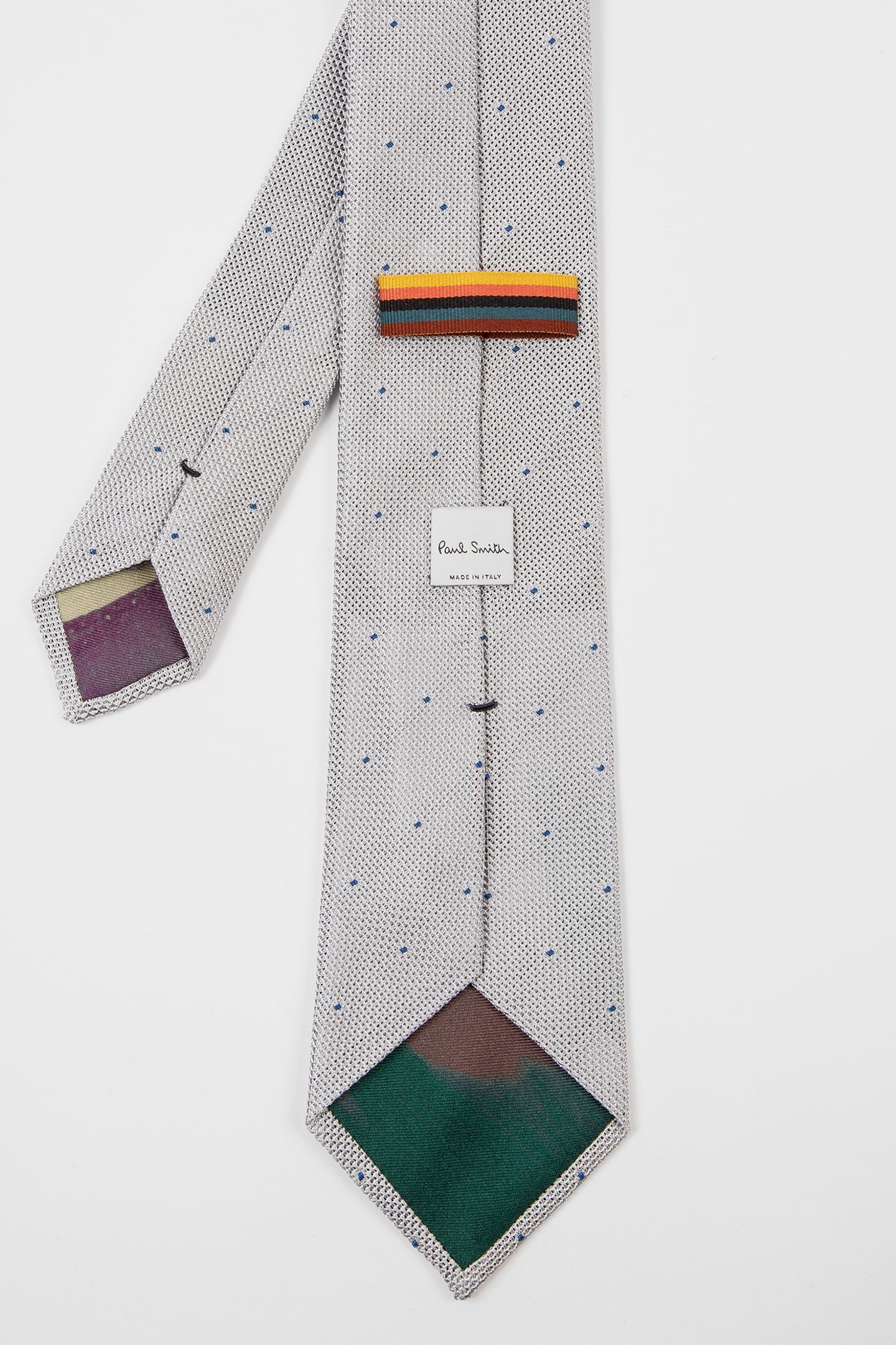 MEN TIE SMALL DOTS GREY 4
