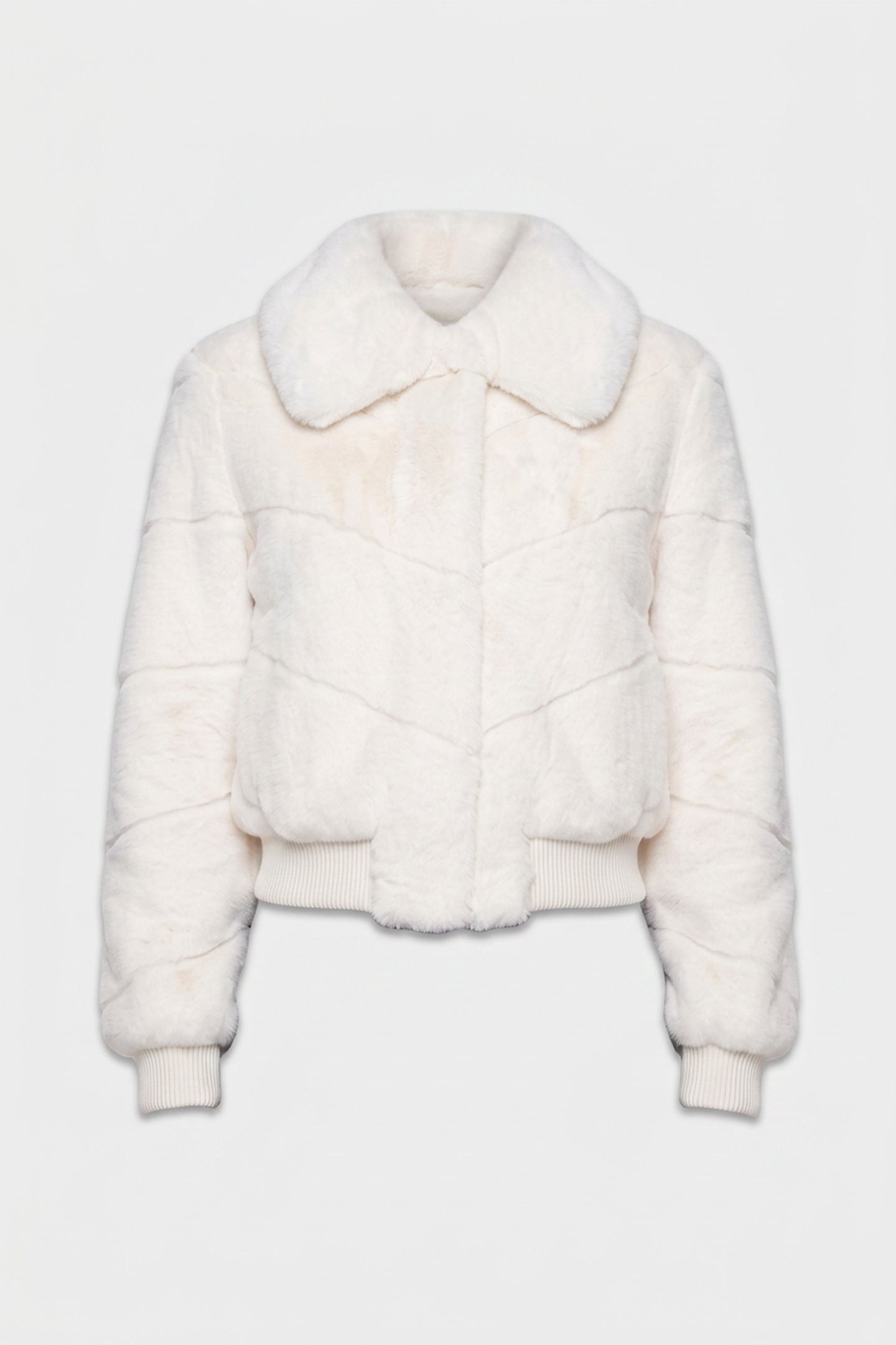 MAYA FAUX FUR JACKET MACADAMIA MULTI 3