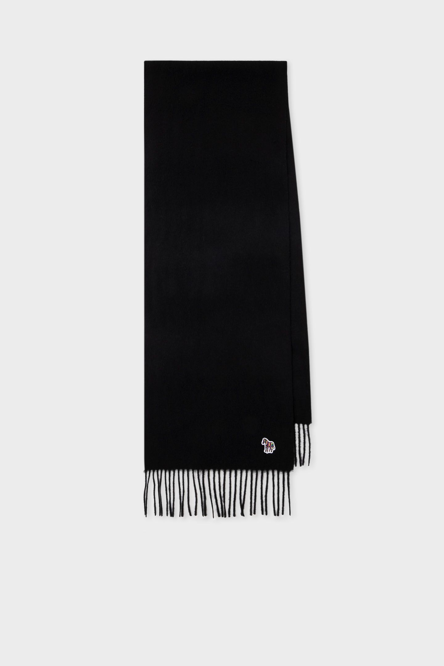 MEN SCARF PS ZEBRA BLACK 1