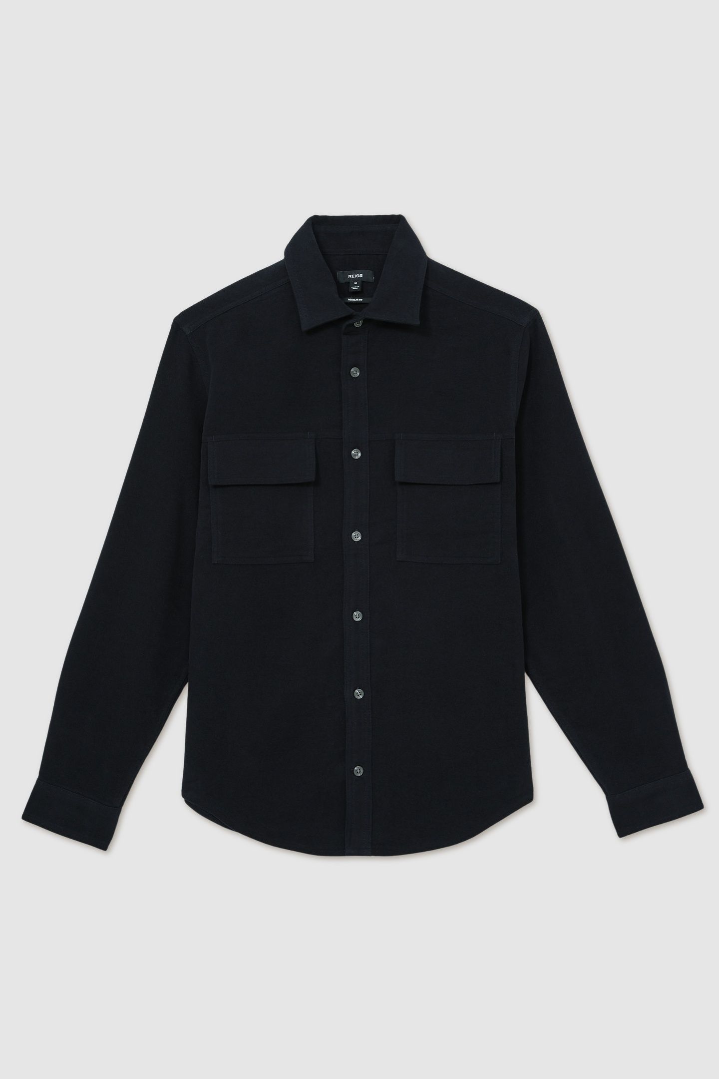 LS TWIN POCKET MOLESKIN OVERSHIRT NAVY 5