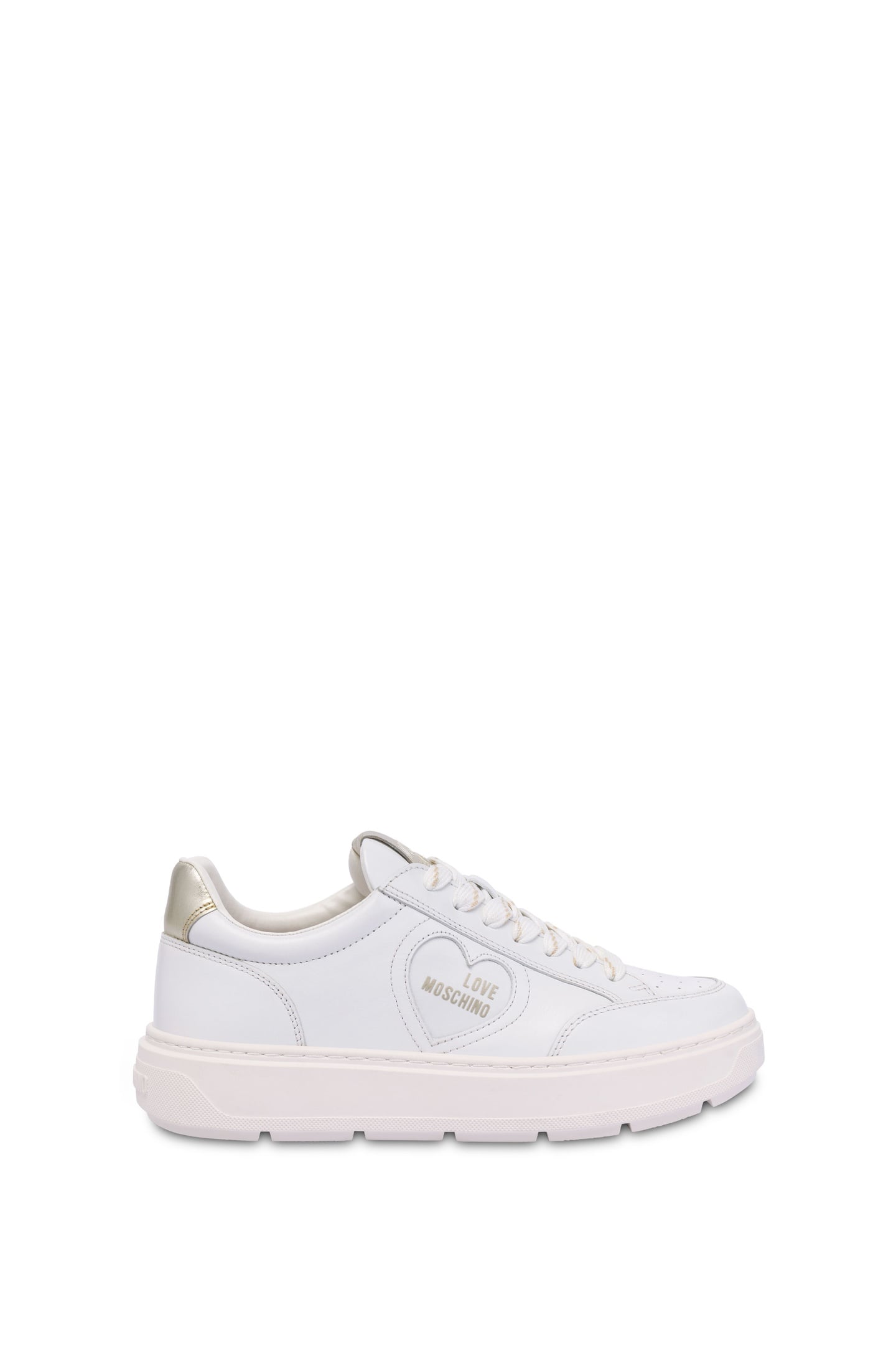 WHITE LEATHER SNEAKERS WHITE 1