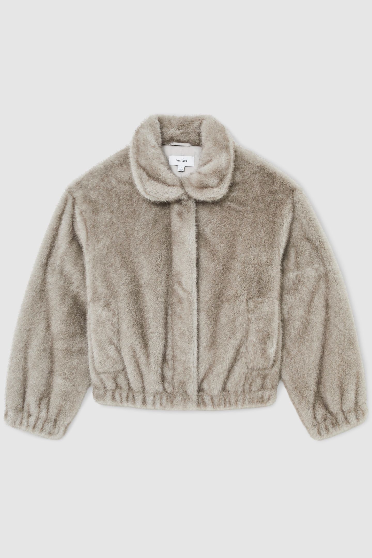 FAUX FUR CASUAL JACKET GREY 5