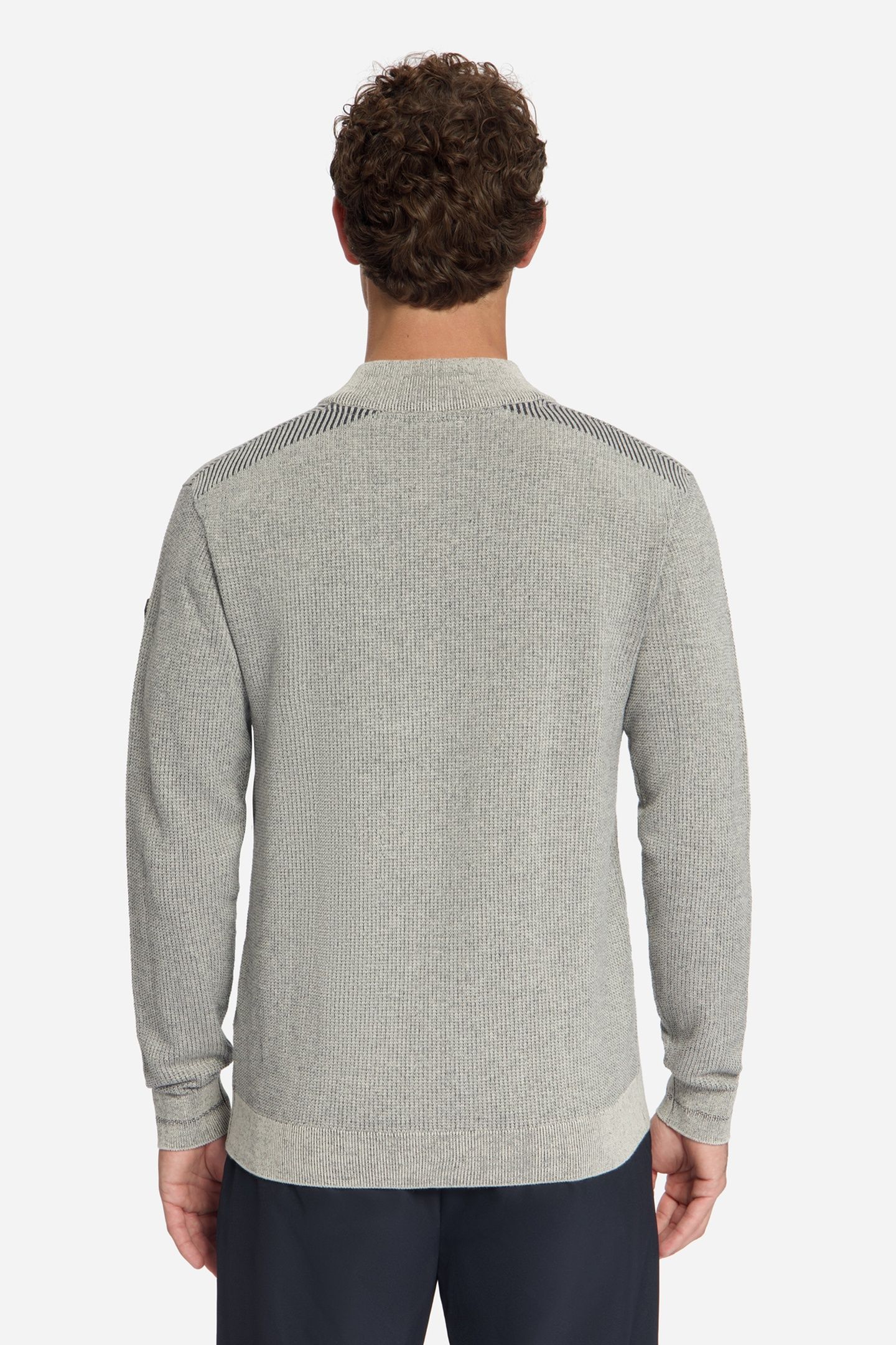 PULLOVER HALF ZIP PLATED STONE 4