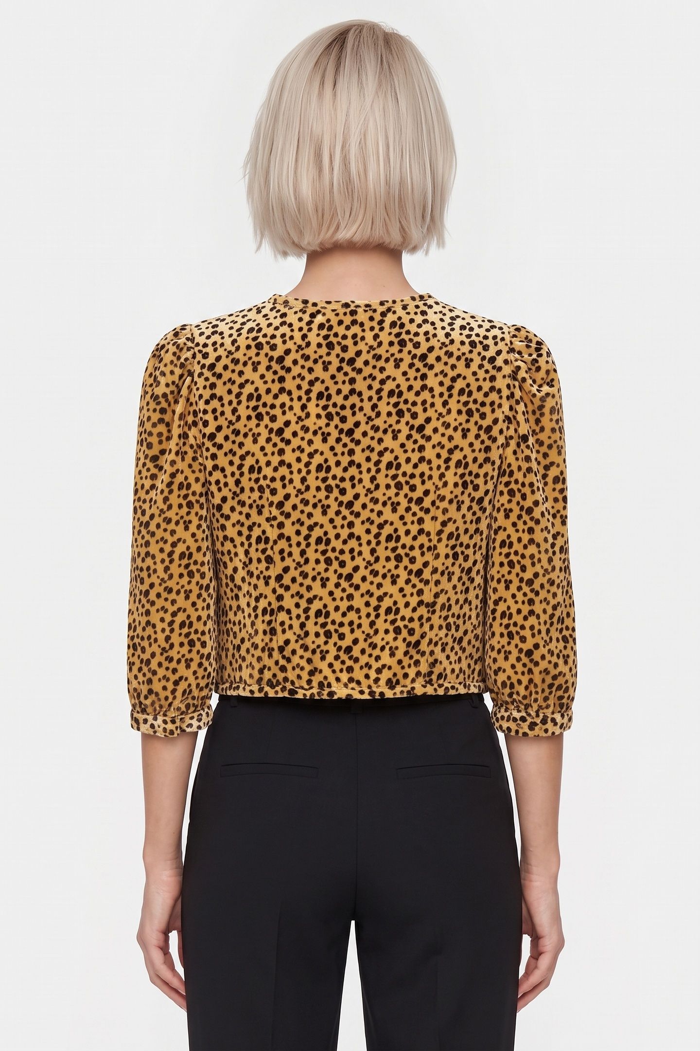 PA JANET VELVET BLOUSE YELLOW 2