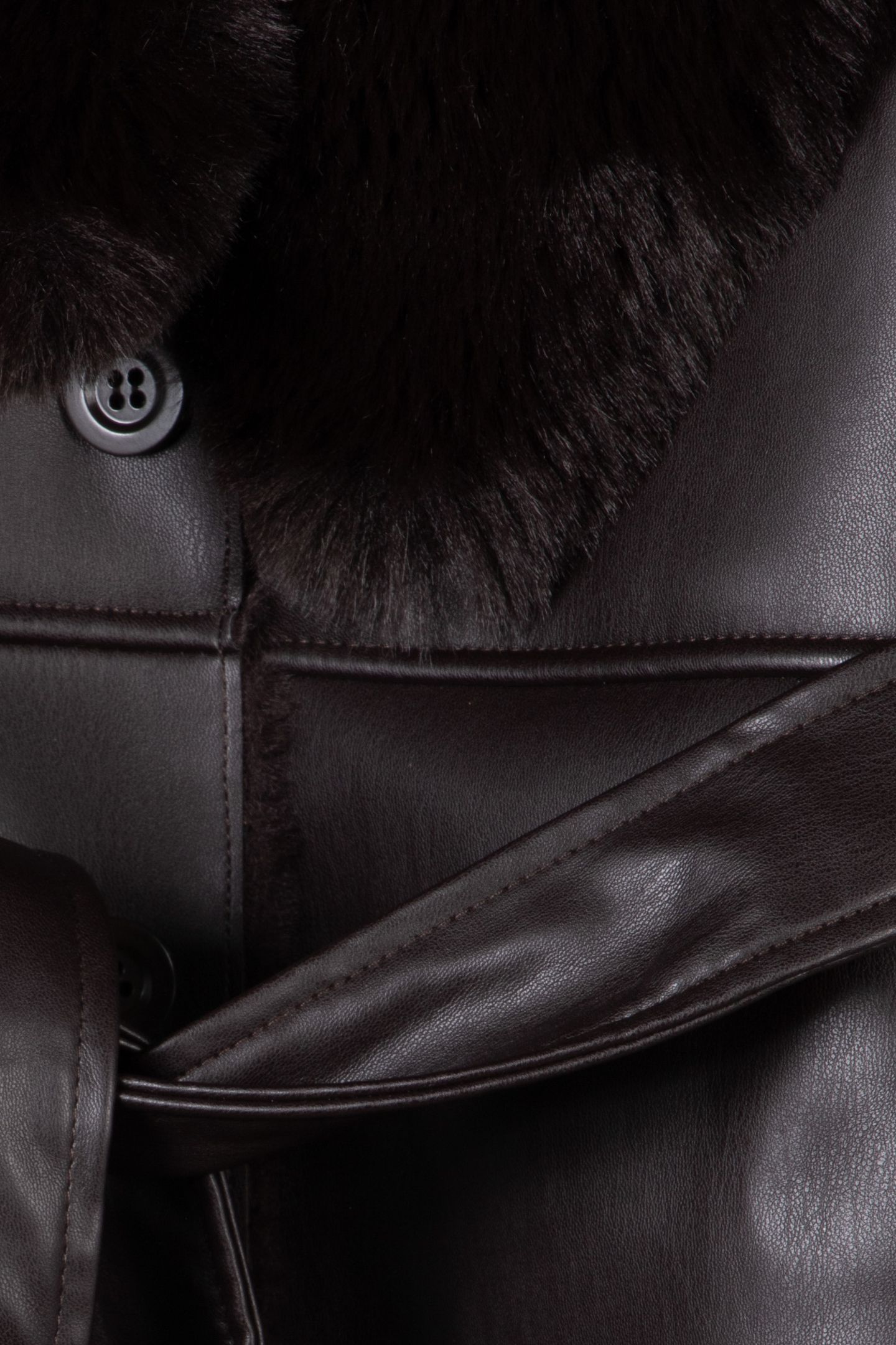 ZOEY FAUX LEATHER CO CHOCOLATE BROWNIE 4
