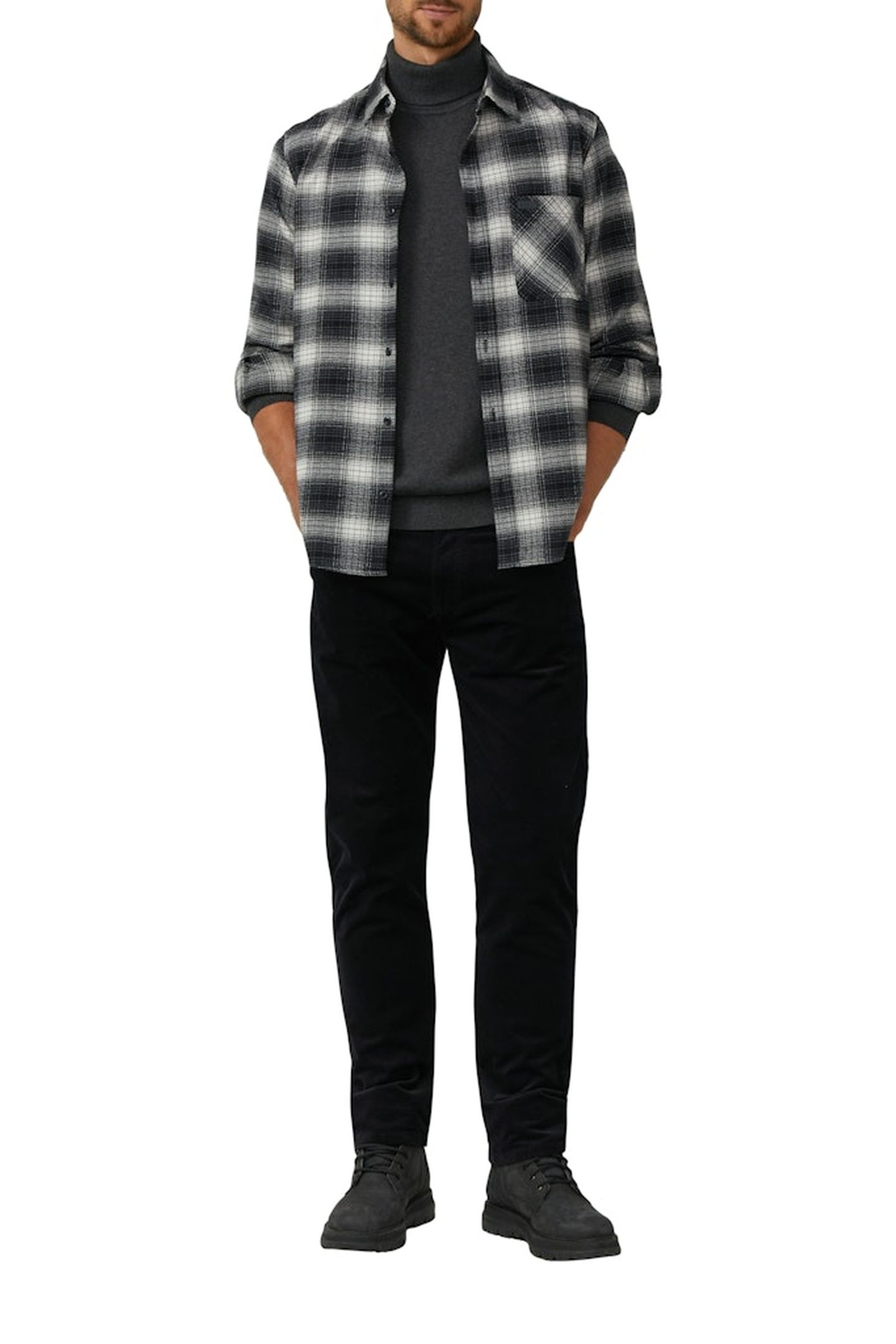 S.OLIVER PULLOVER GREY/BLACK 4