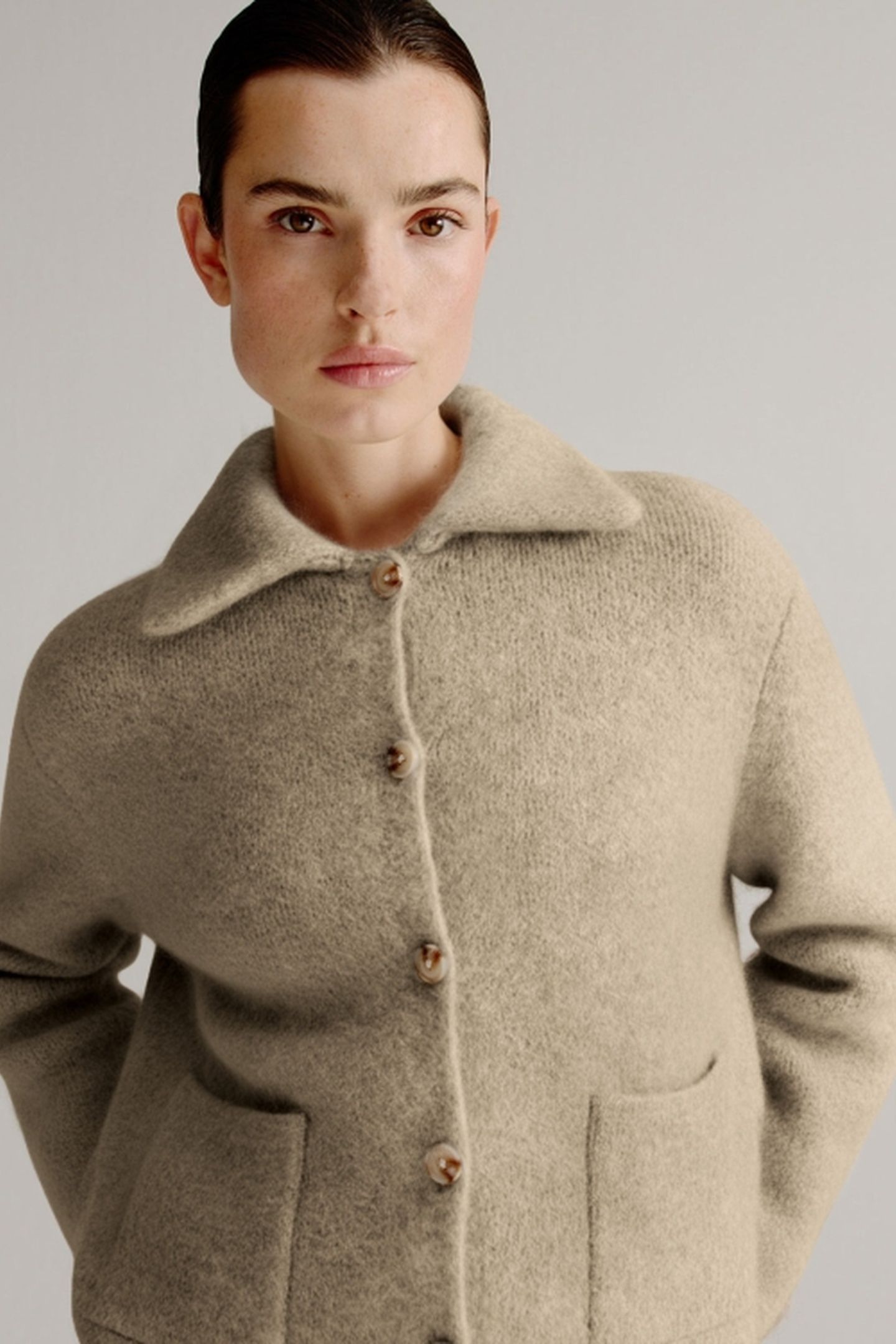 LINDA JACKET LIGHT KHAKI PRINT 3