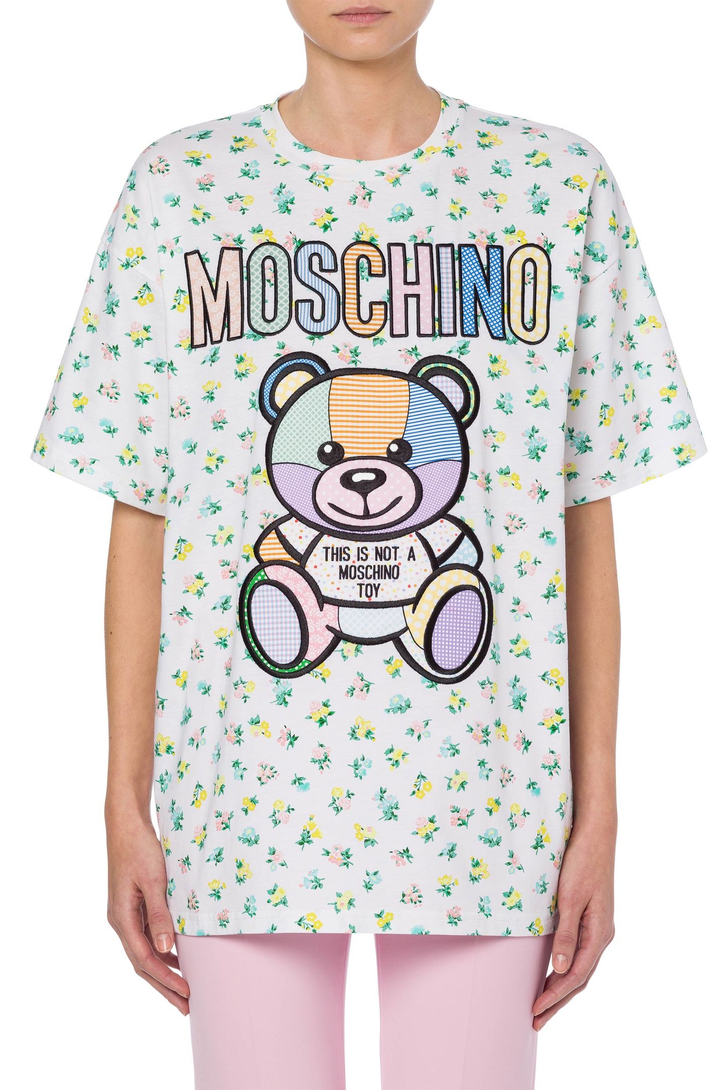 TEDDY PATCHWORK FLORAL T-SHIRT WHITE 1