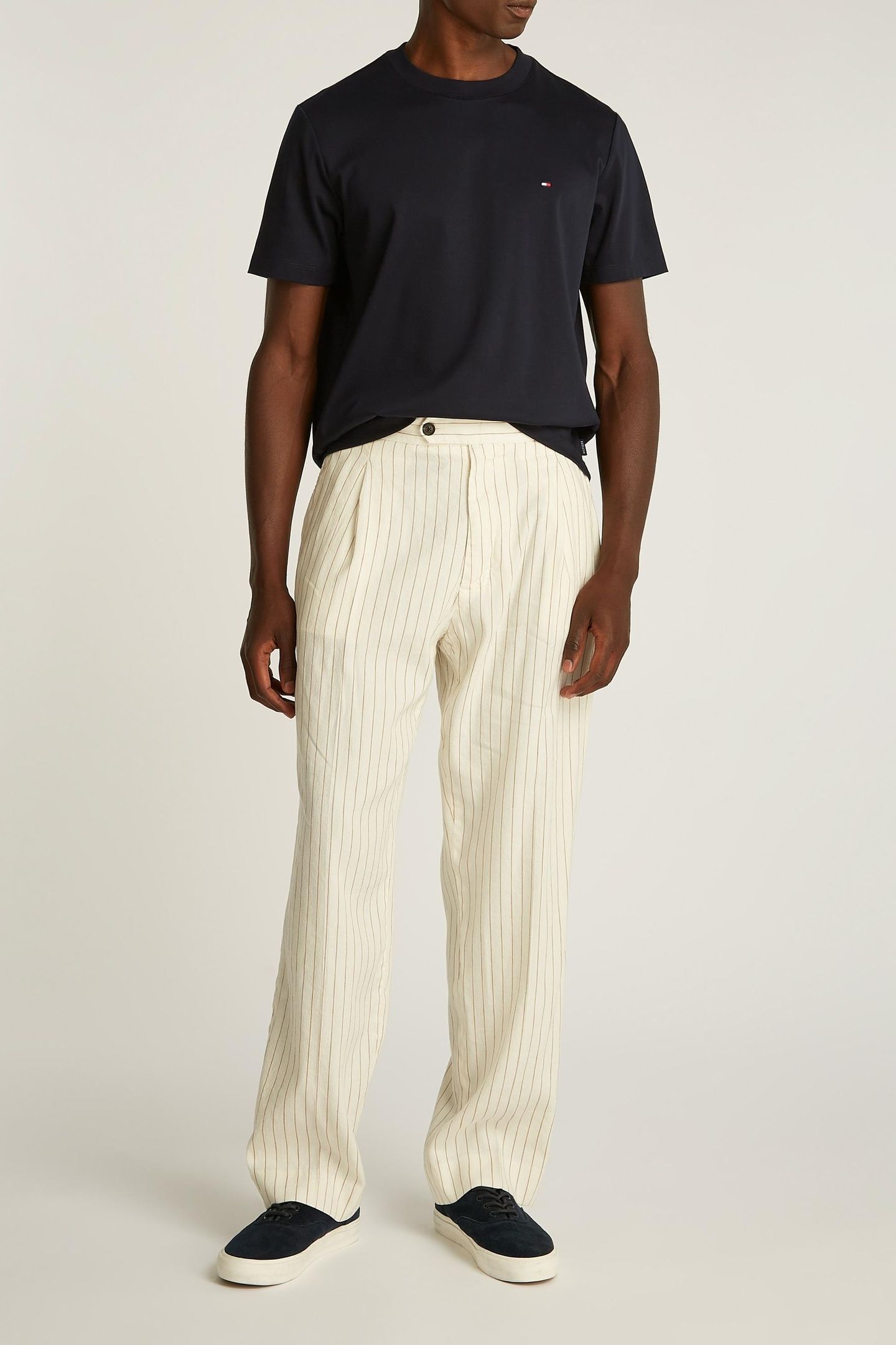 LUXURY INTERLOCK T-SHIRT NAVY BLUE 1