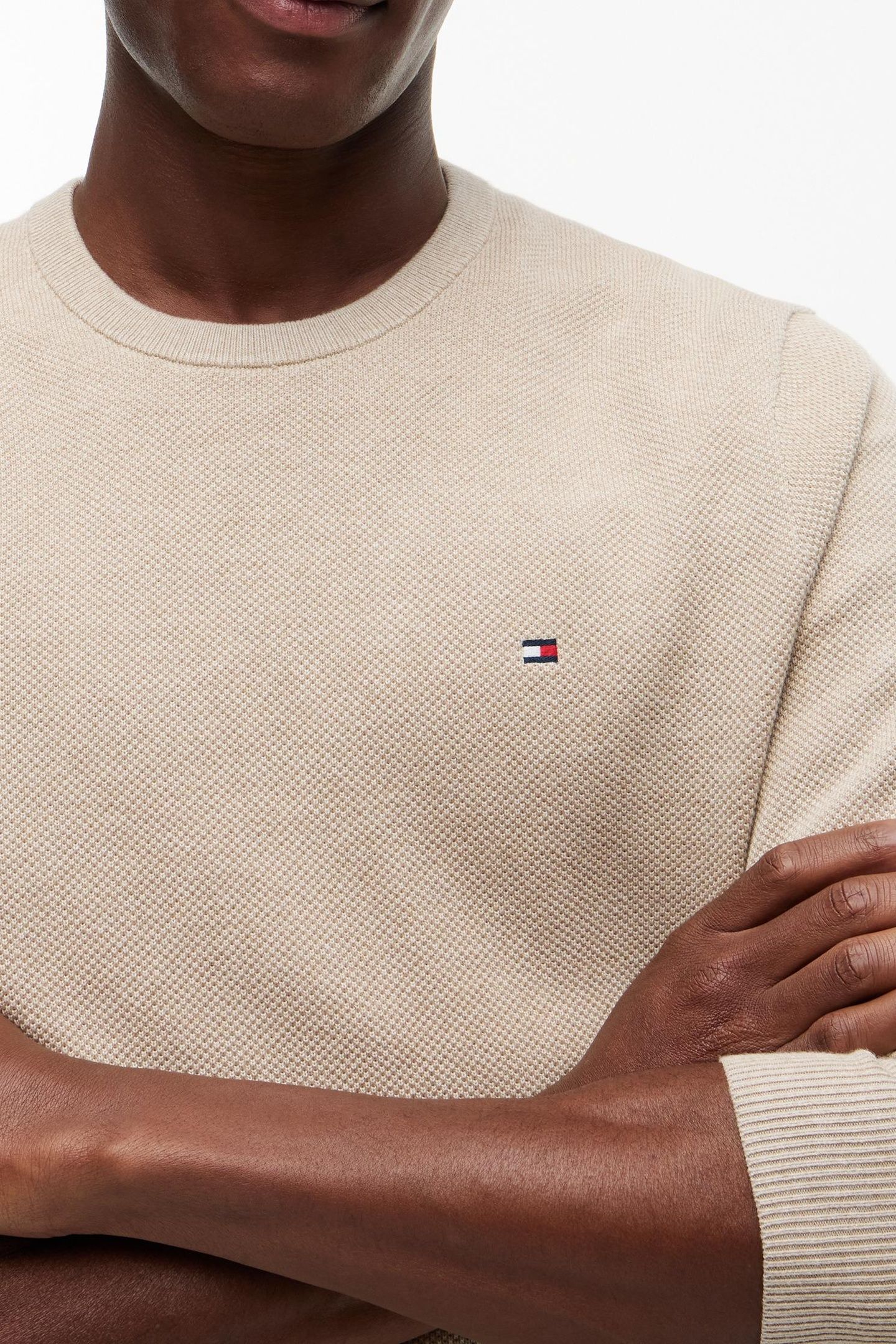 ESSENTIAL STRUCTURE SWEATER BATIQUE KHAKI HEATHER 5