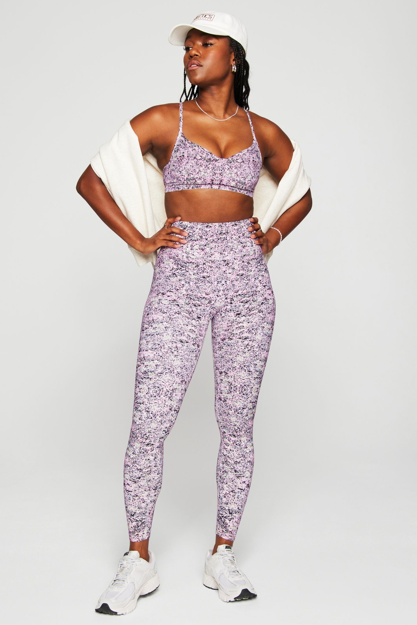 SLEEK SEAMLESS LOW IMPACT BRA COSMIC SPLATTER 2