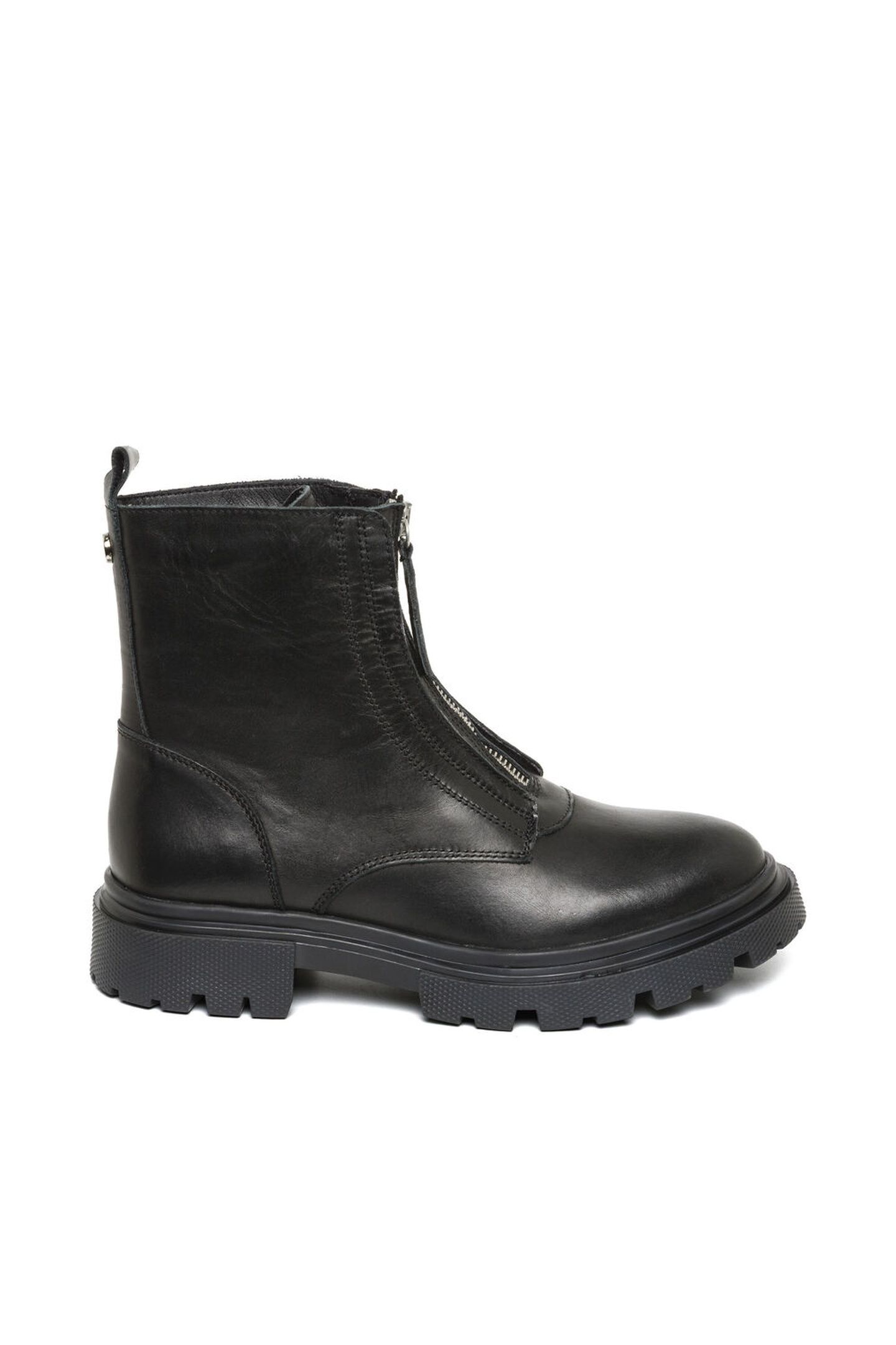 RILANA BOOTIES BLACK LEATHER 1