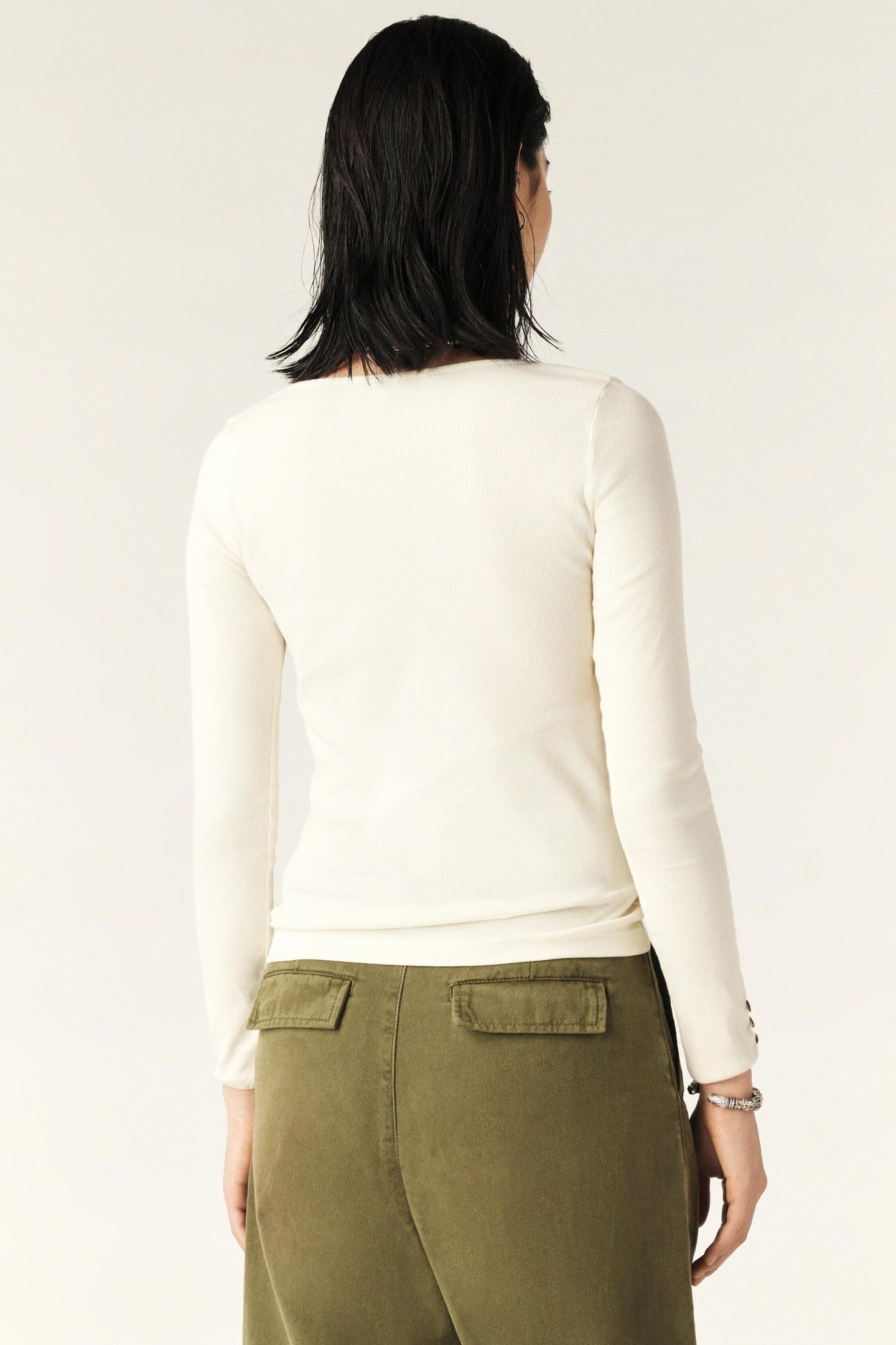 LONG SLEEVES TEE ECRU 2