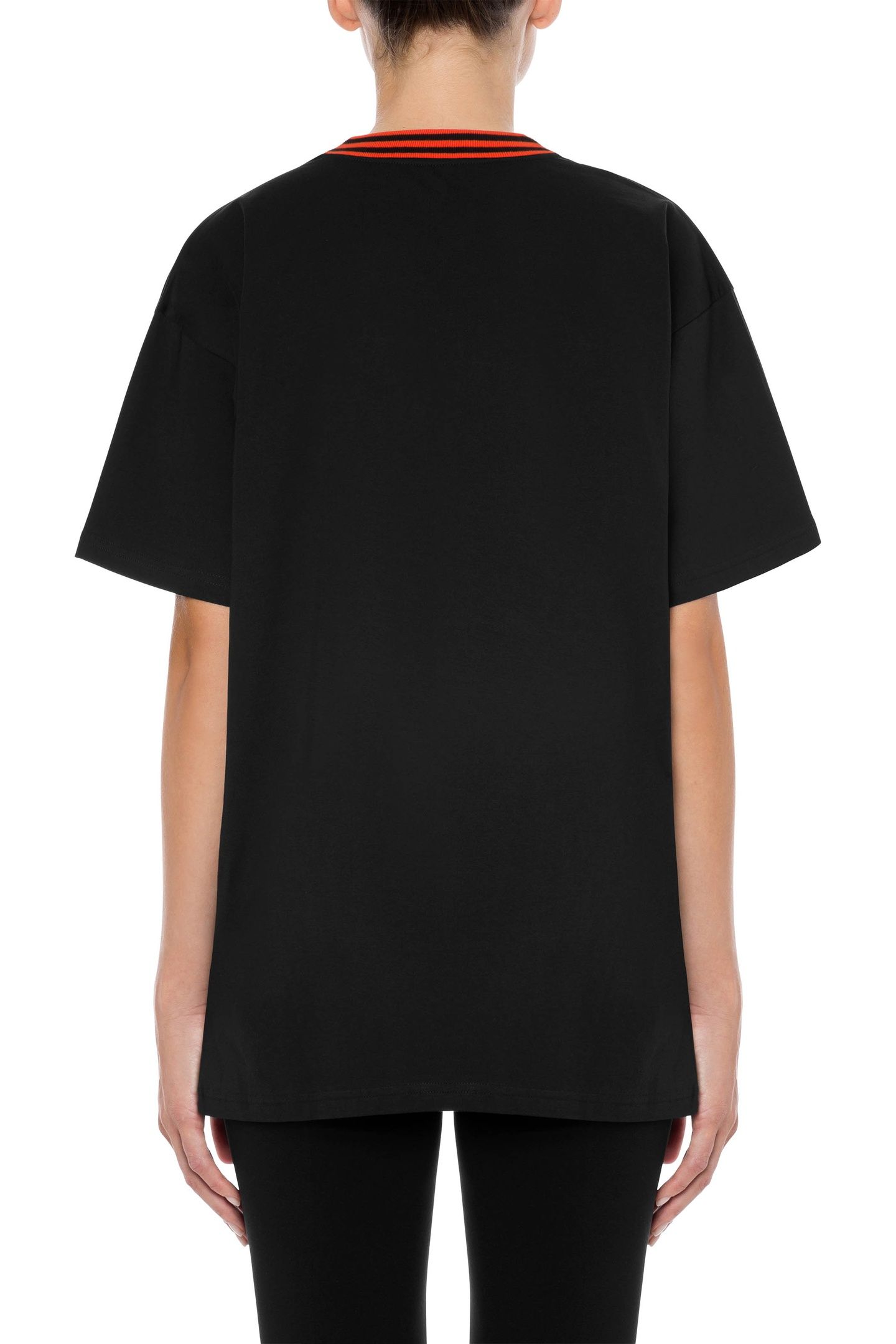 VARSITY TEDDY BEAR ORGANIC JERSEY T-SHIRT BLACK 2