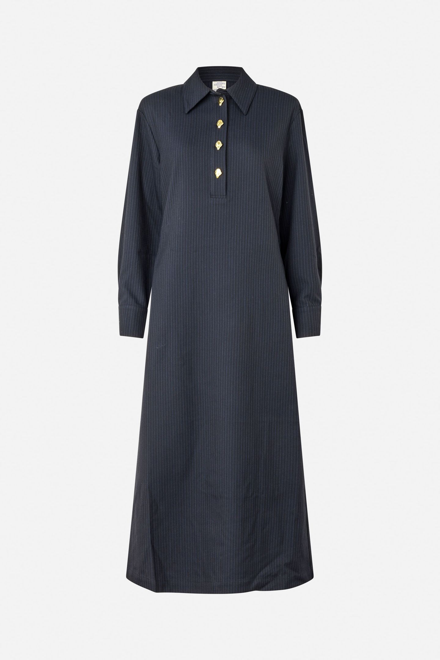ANNELLA DRESS BLACKISH PINSTRIPE 3