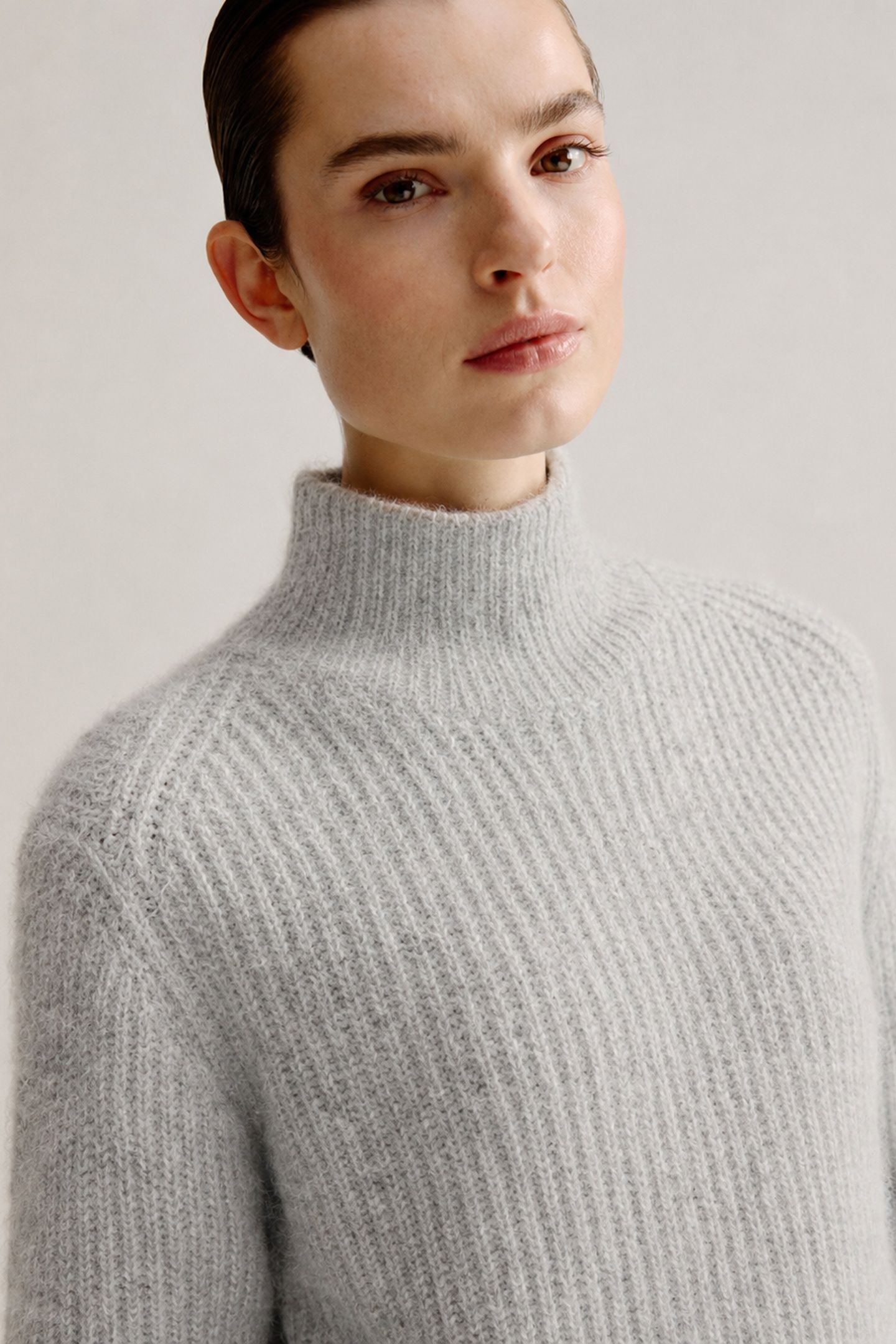 AURORA SWEATER LIGHT GREY MELANGE 4