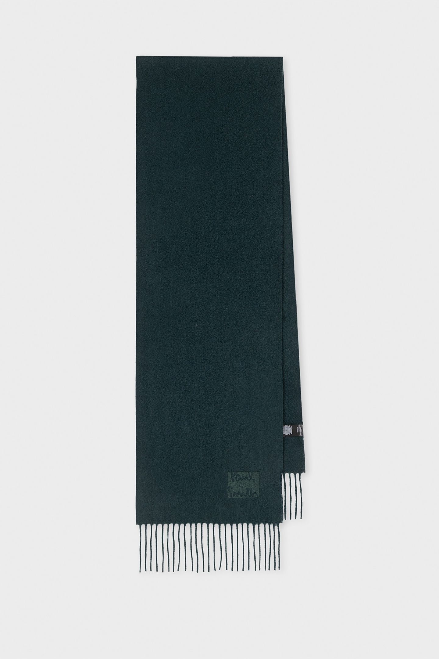 MEN SCARF CASHMERE LOGO BOTTLE GREEN 3