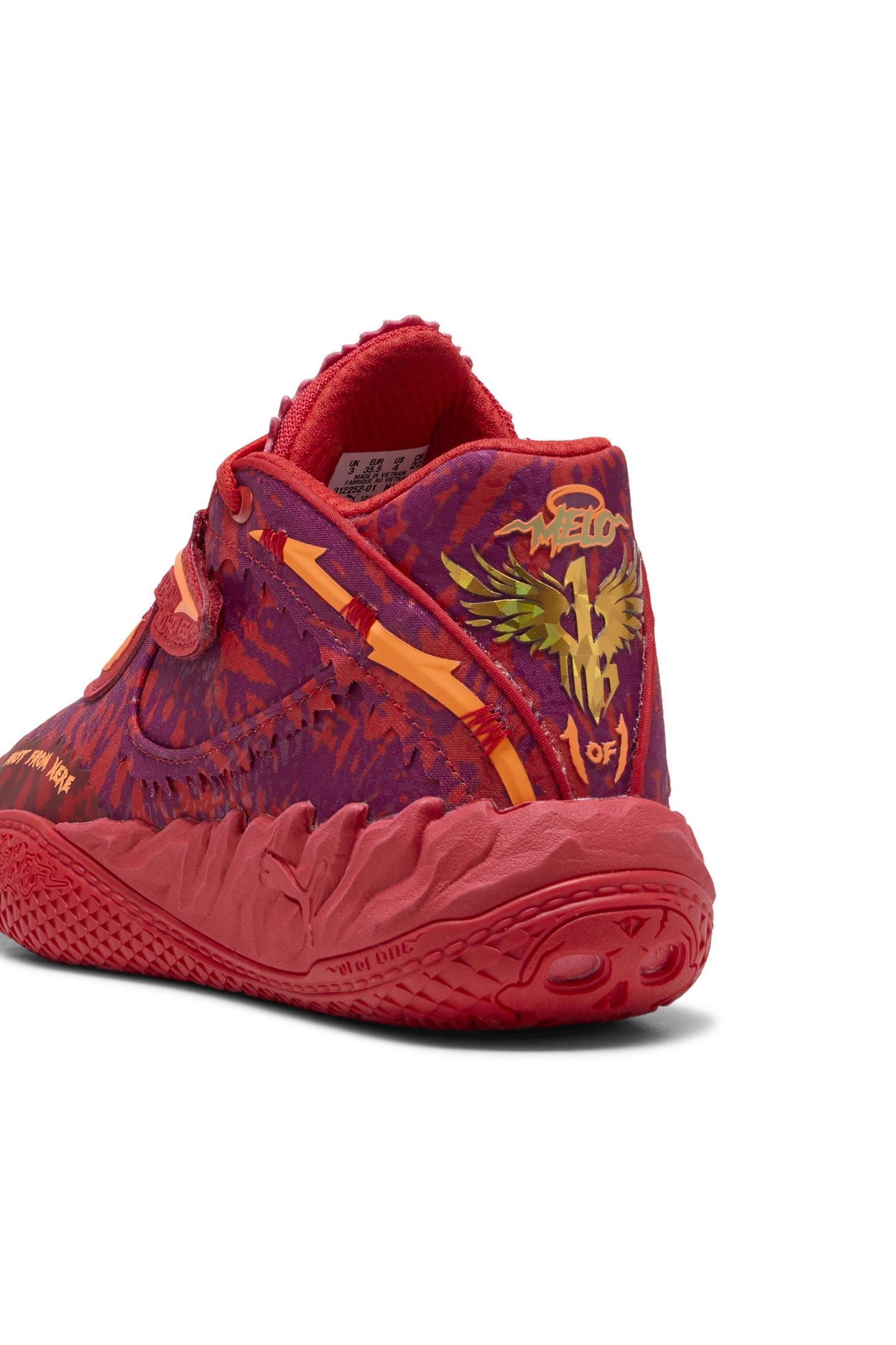 UNISEX MB.05 CROWD SURF JR RED-MAGENTA GLEAM-FLURO ORANGE PE 4