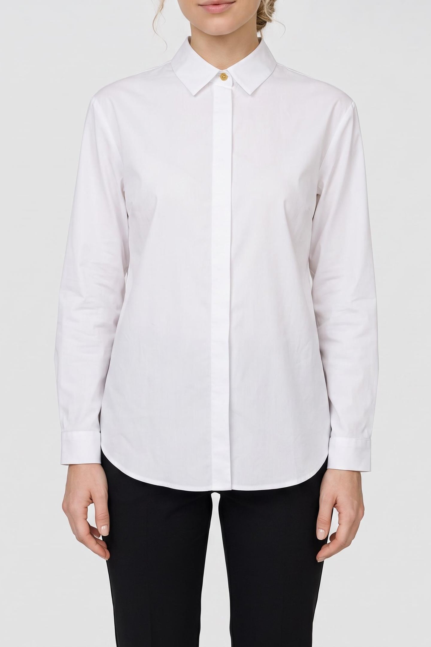 TYRA LS OVER SHIRT TRUE WHITE A000 1