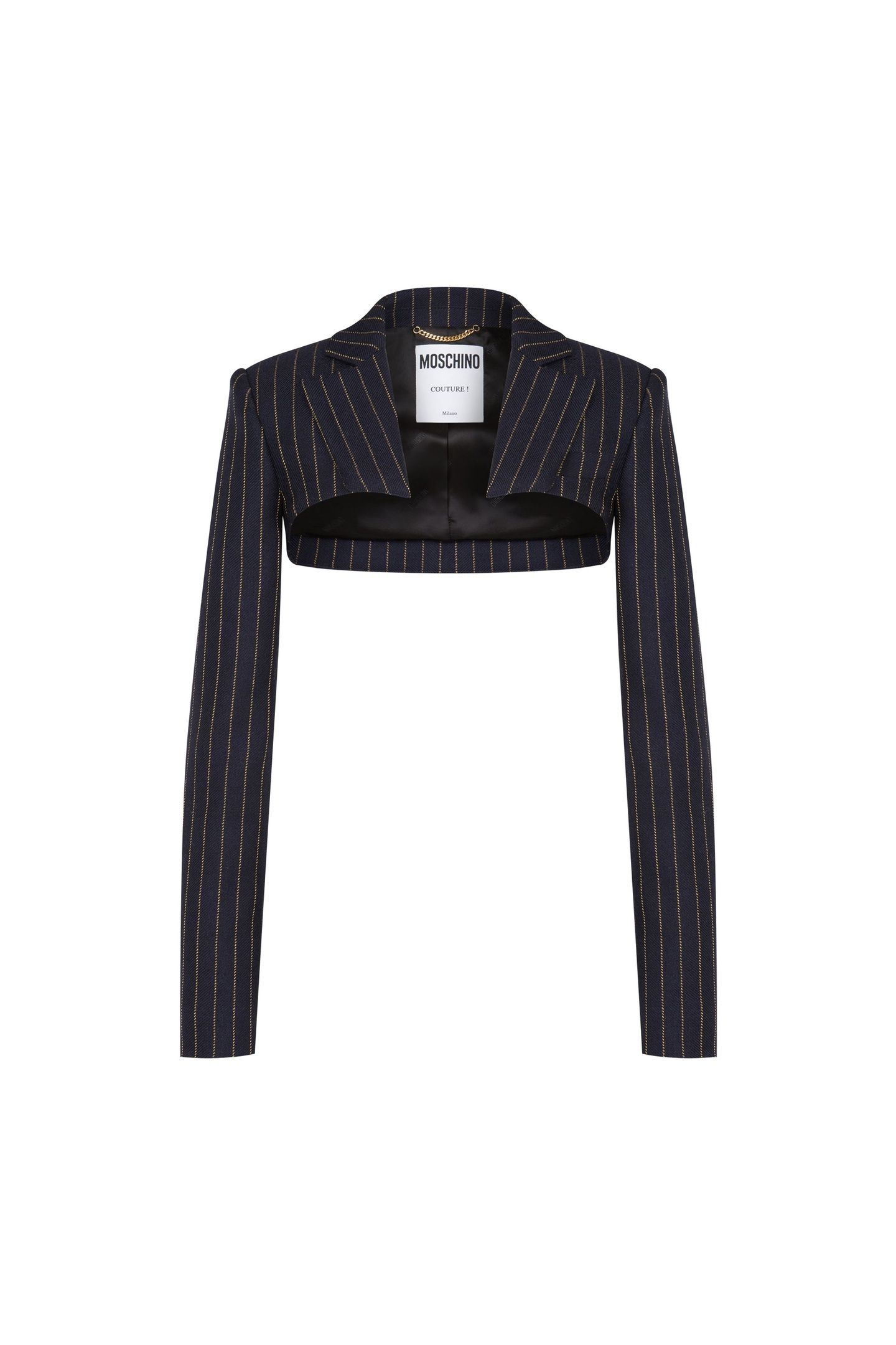 JACQUARD WOOL SHRUG BLUE 3