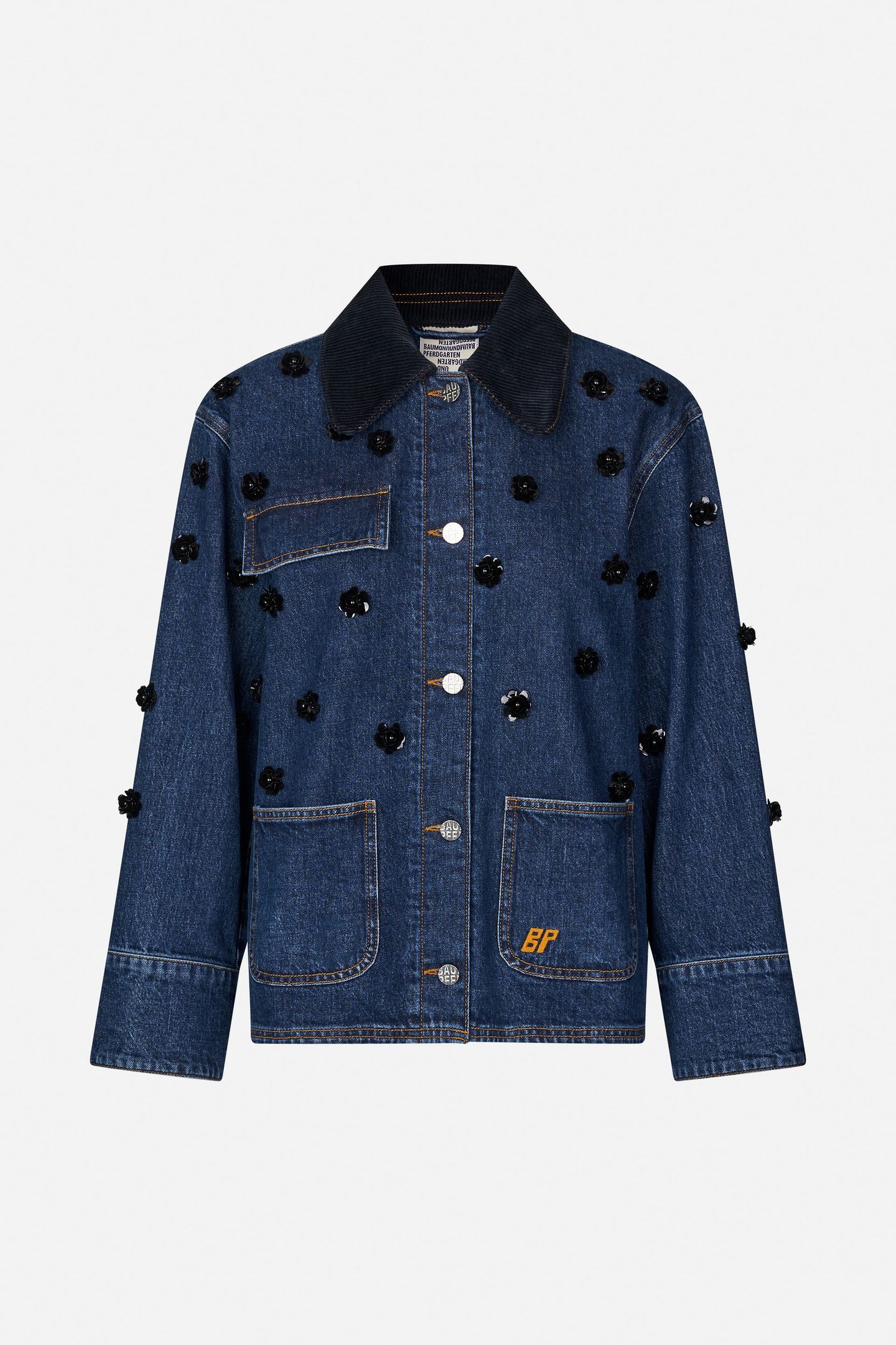 BEANNIE JACKET DENIM SEQUINCE FLOWER 4