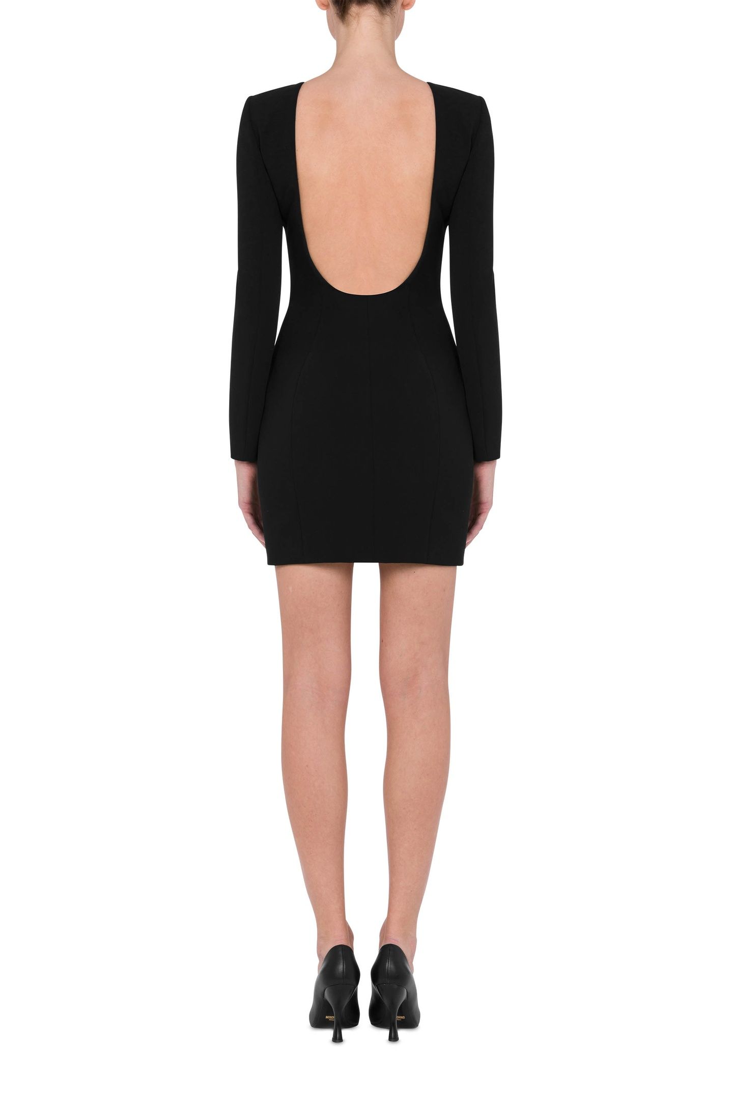GILT WITHOUT GUILT CRÊPE DRESS BLACK 2