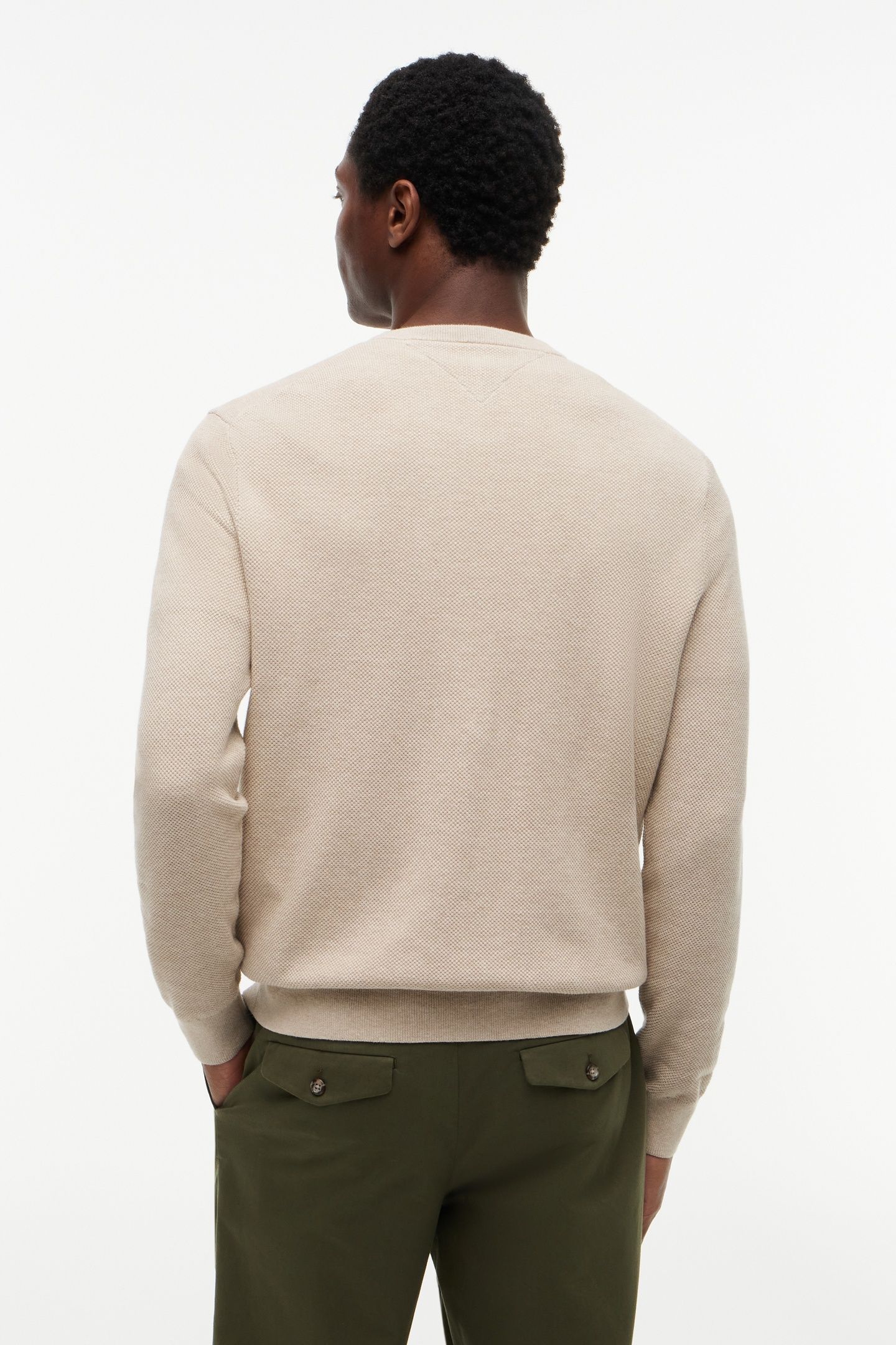ESSENTIAL STRUCTURE SWEATER BATIQUE KHAKI HEATHER 3