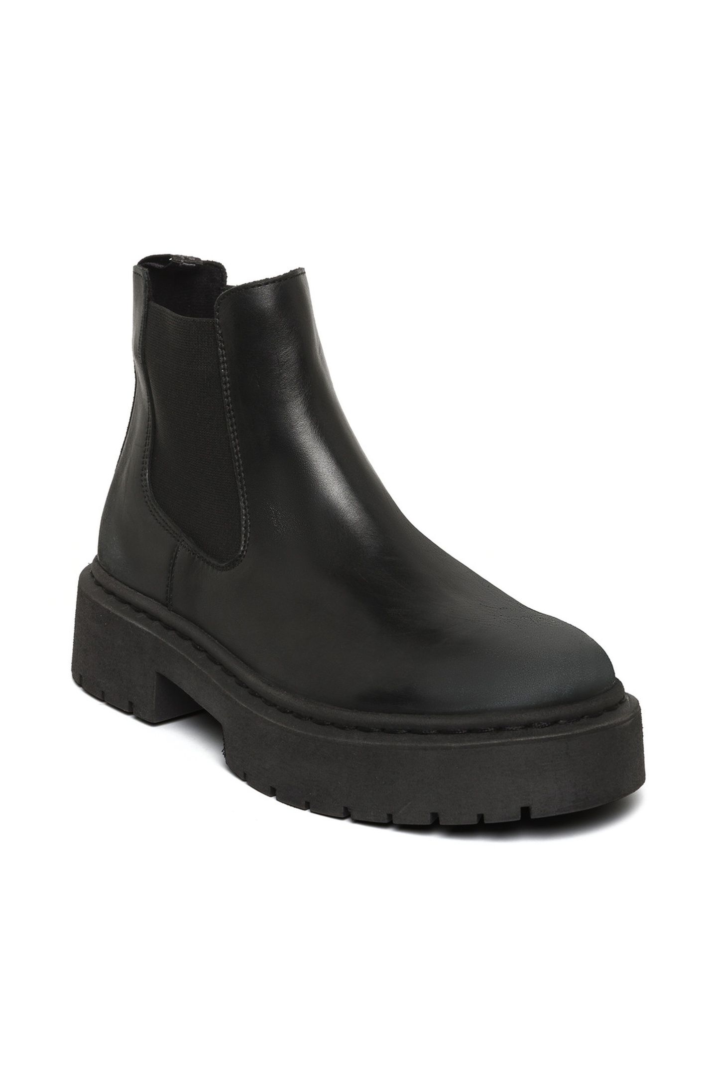 GLENNIS BOOTIES BLACK LEATHER 2