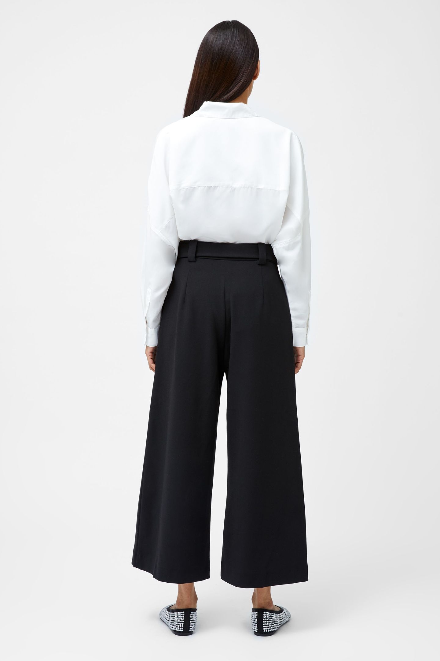 WHISPER BELTED CULOTTES BLACK 2