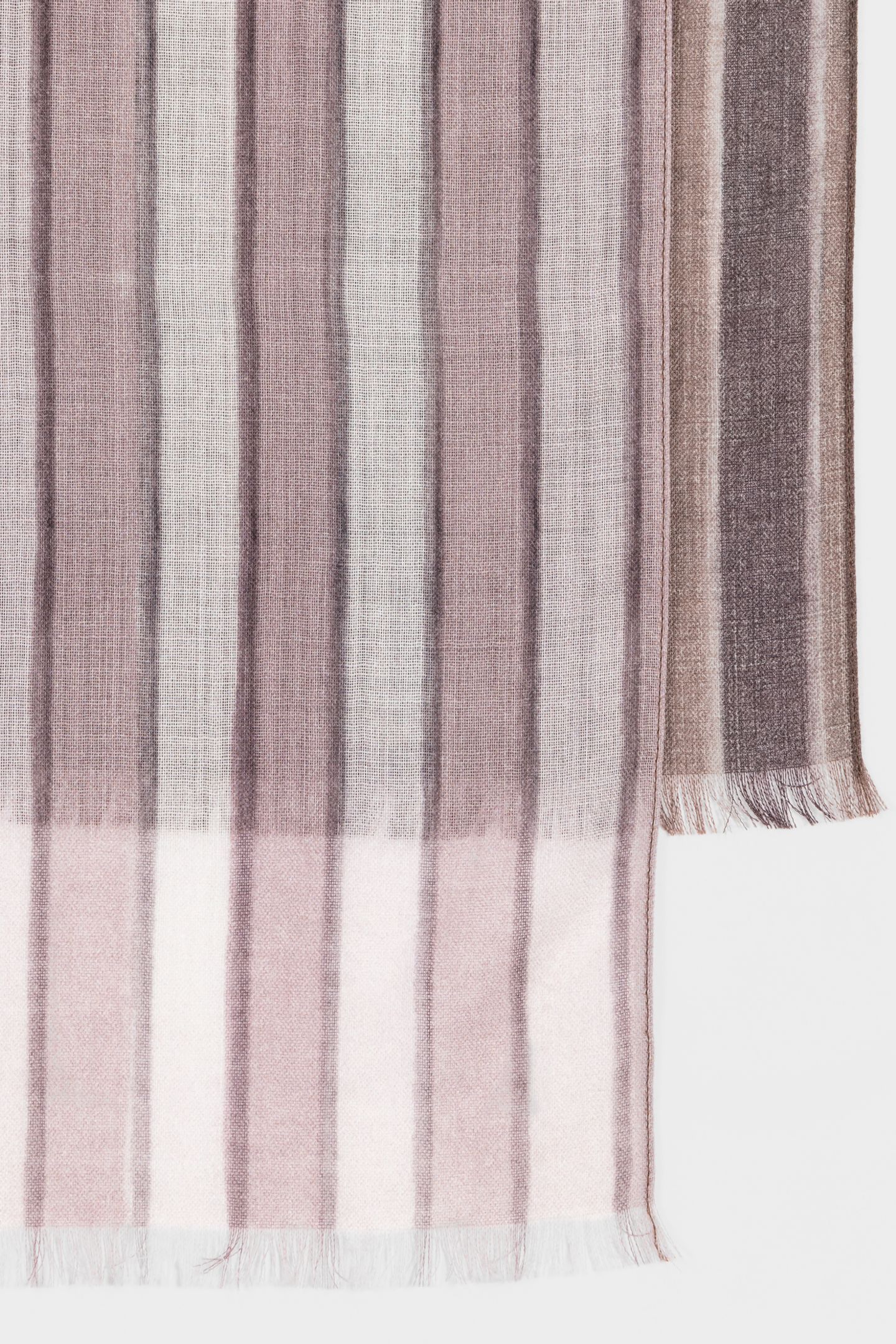 MEN SCARF HANDPAINT STRP PINK 2