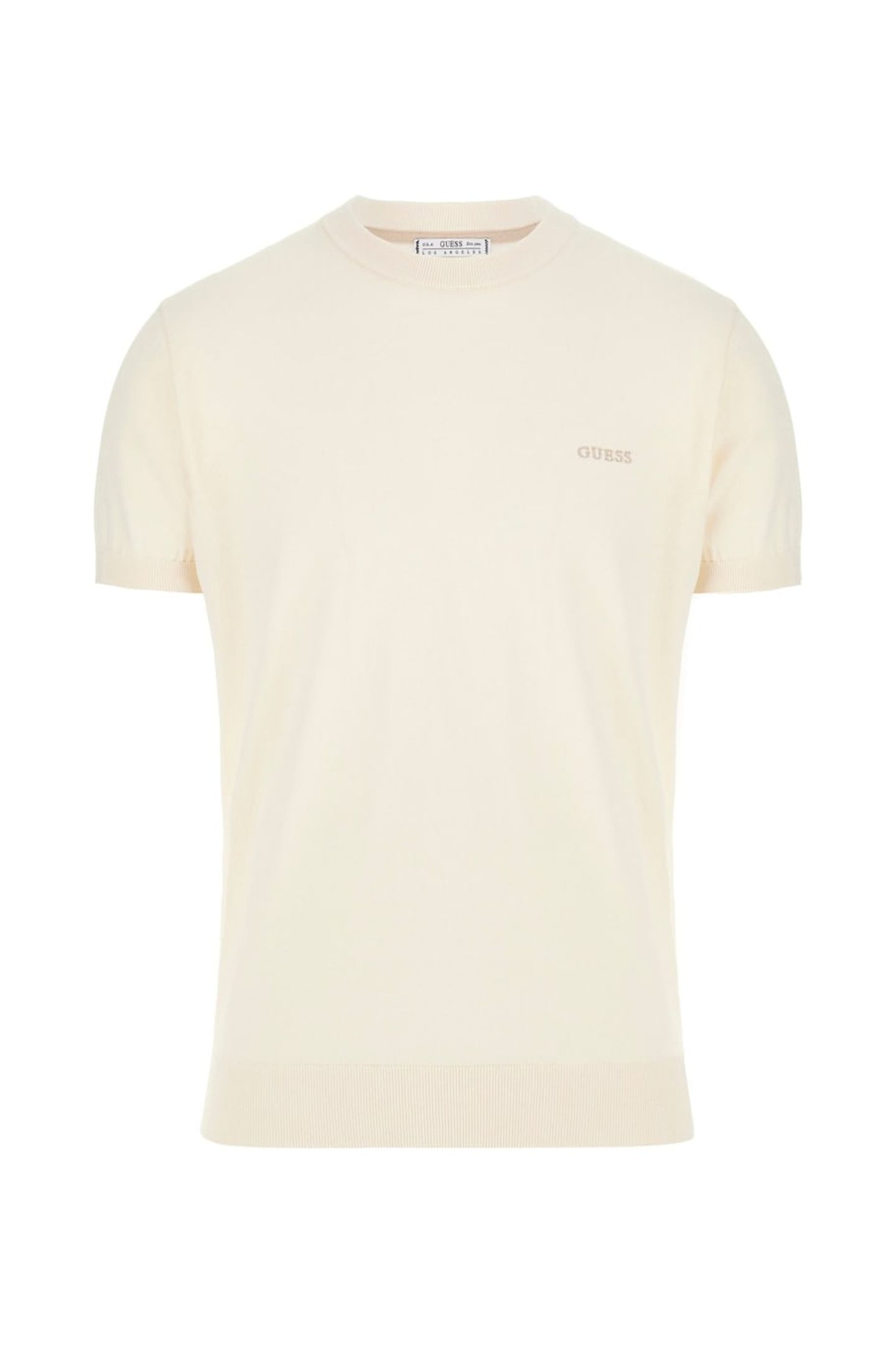 CORNELL WASHED SS T- PEARL WHITE 1