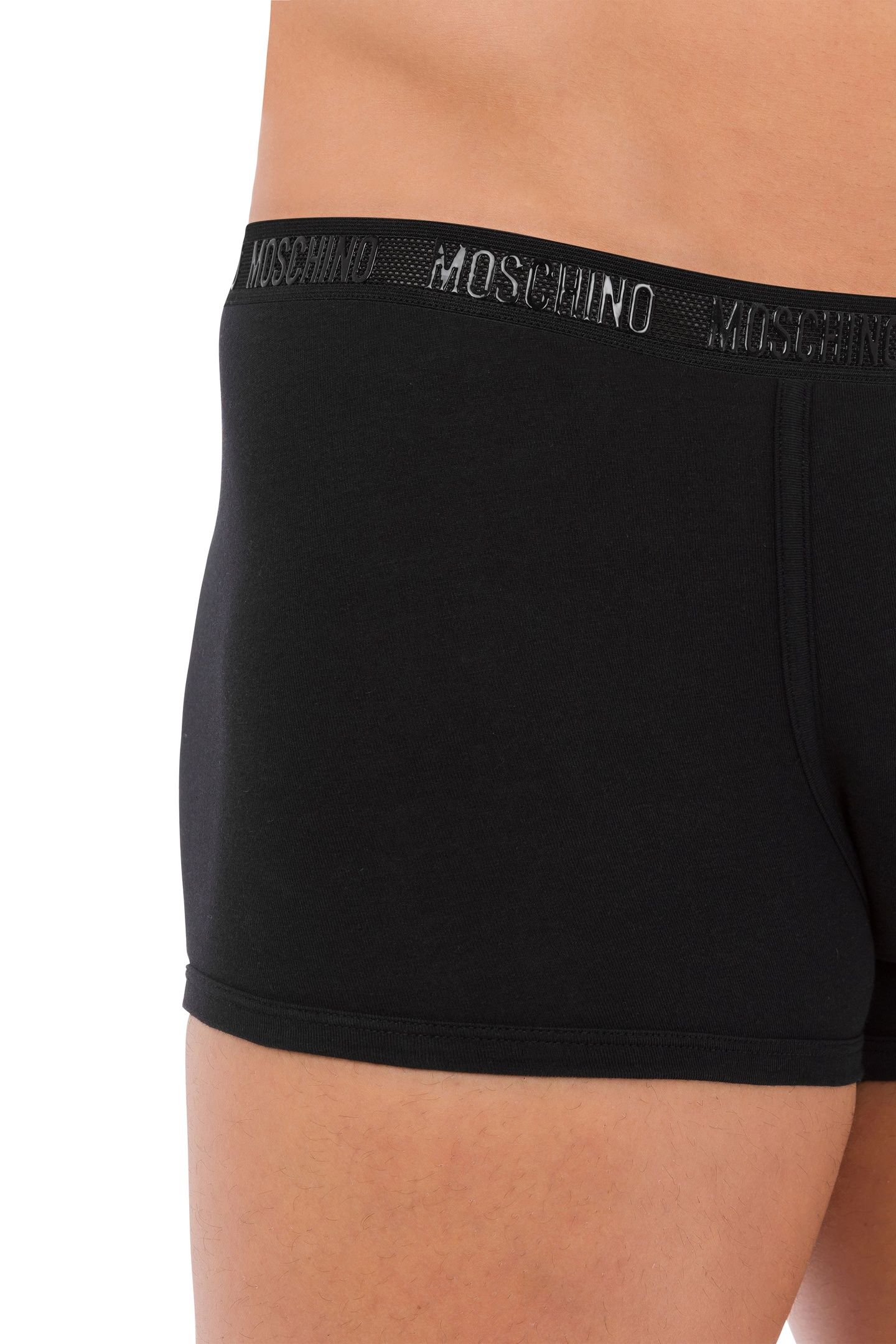 ELASTIC MESH JERSEY BOXER SHORTS BLACK 4