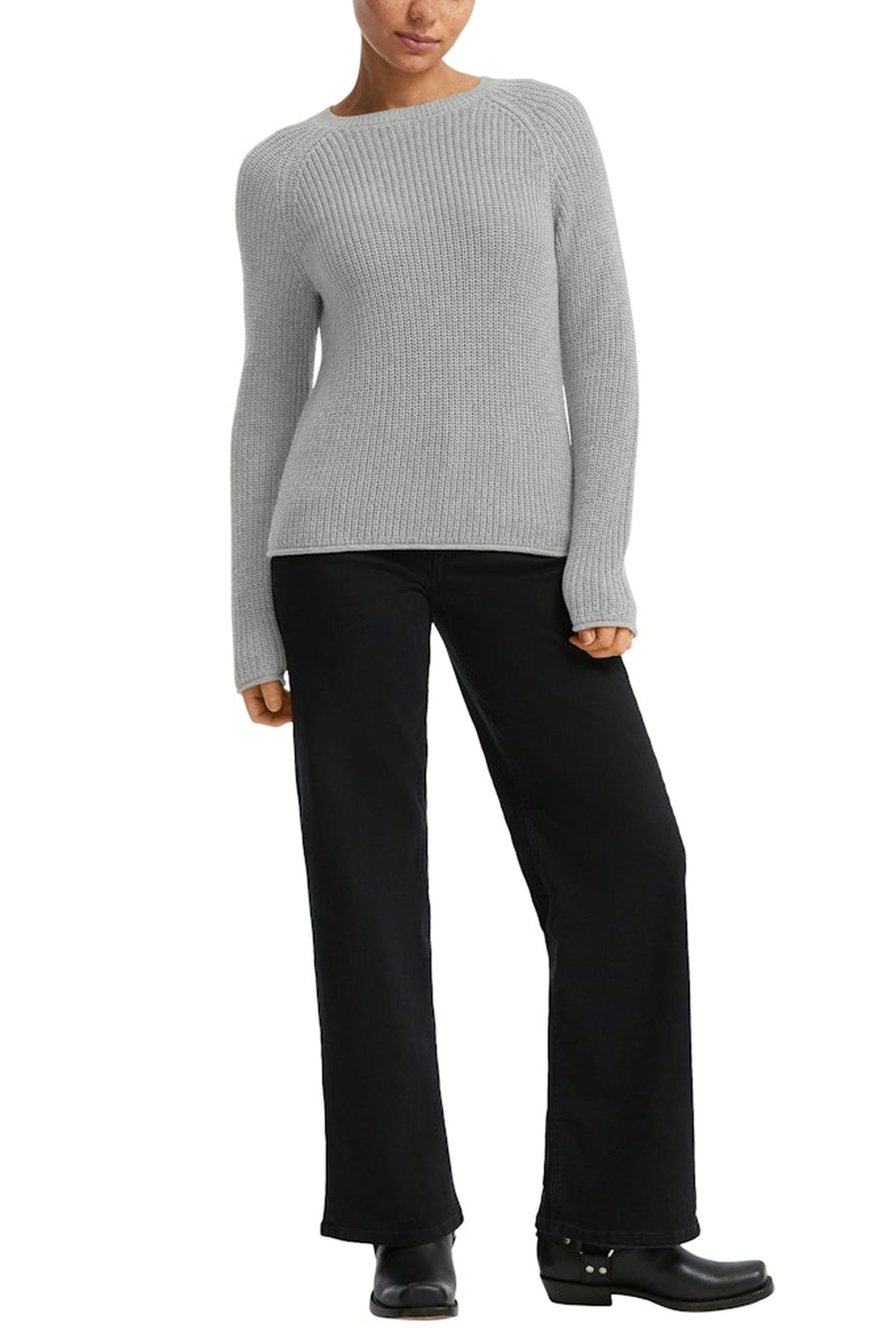S.OLIVER-QS PULLOVER GREY/BLACK 5