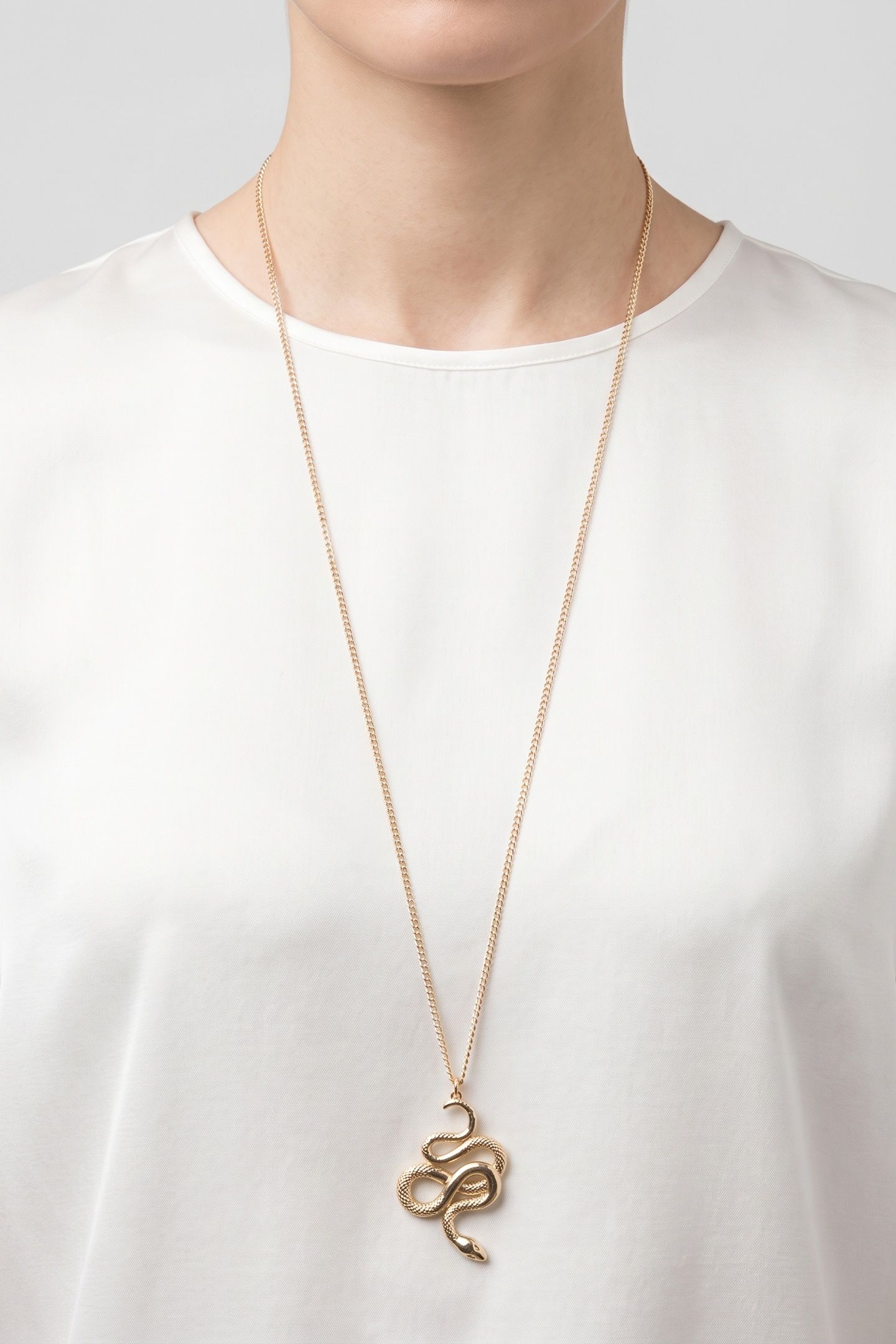 P YOKO LONG NECKLACE GOLD 1