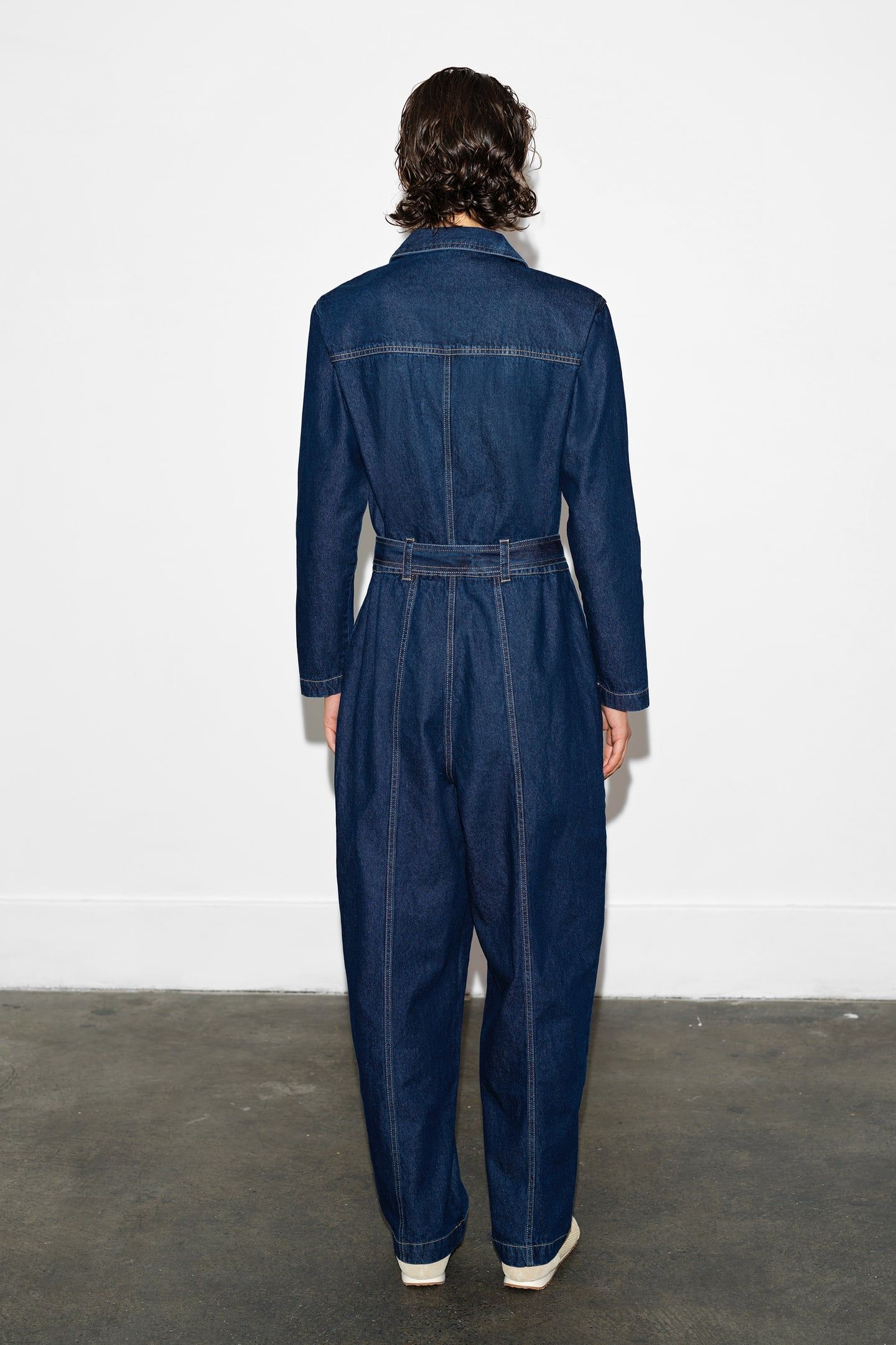 ARCHIE DENIM LEG BOILER SUIT DARK INDIGO DARK INDIGO 2