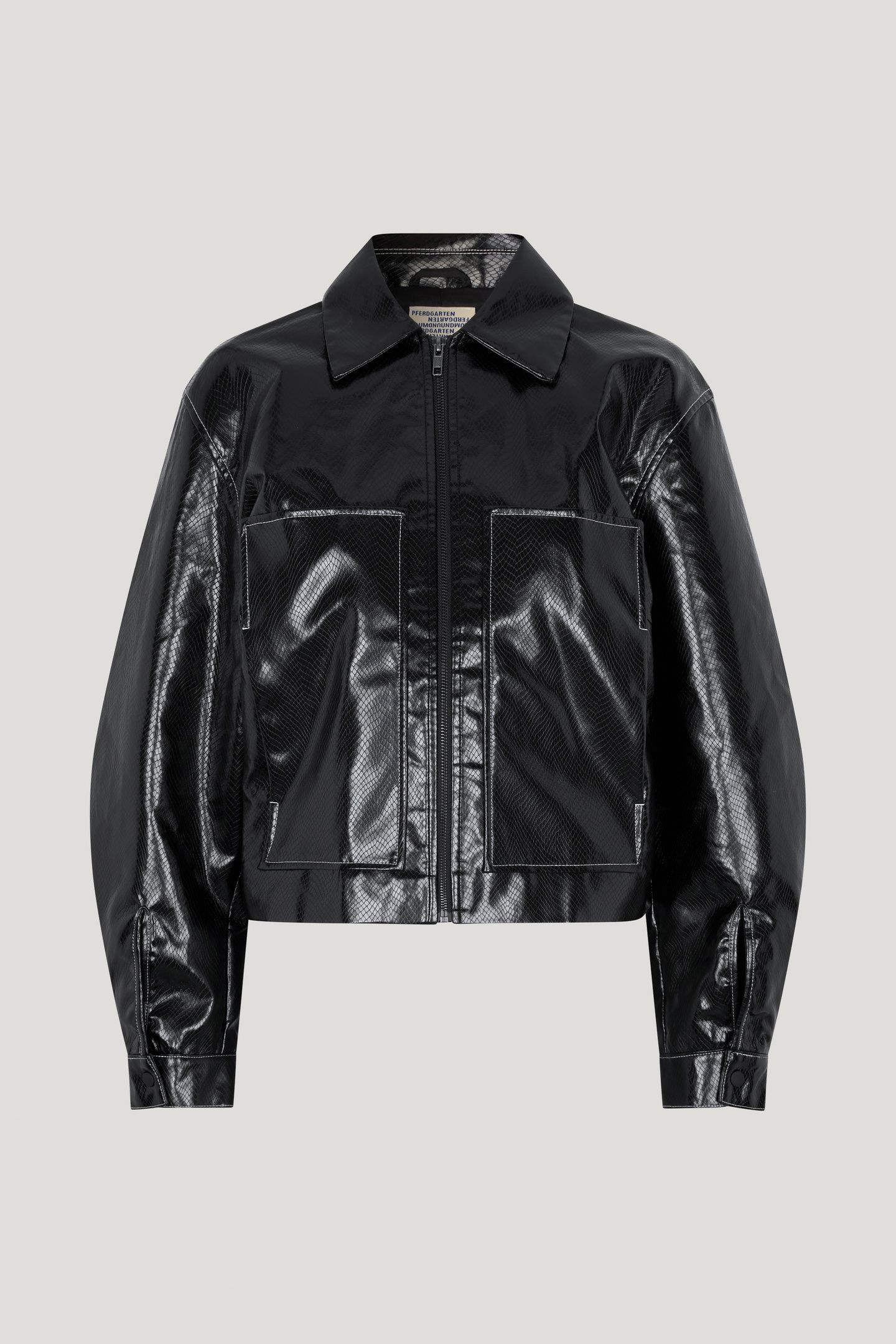 BATHILDE JACKET BLACK SNAKE 3
