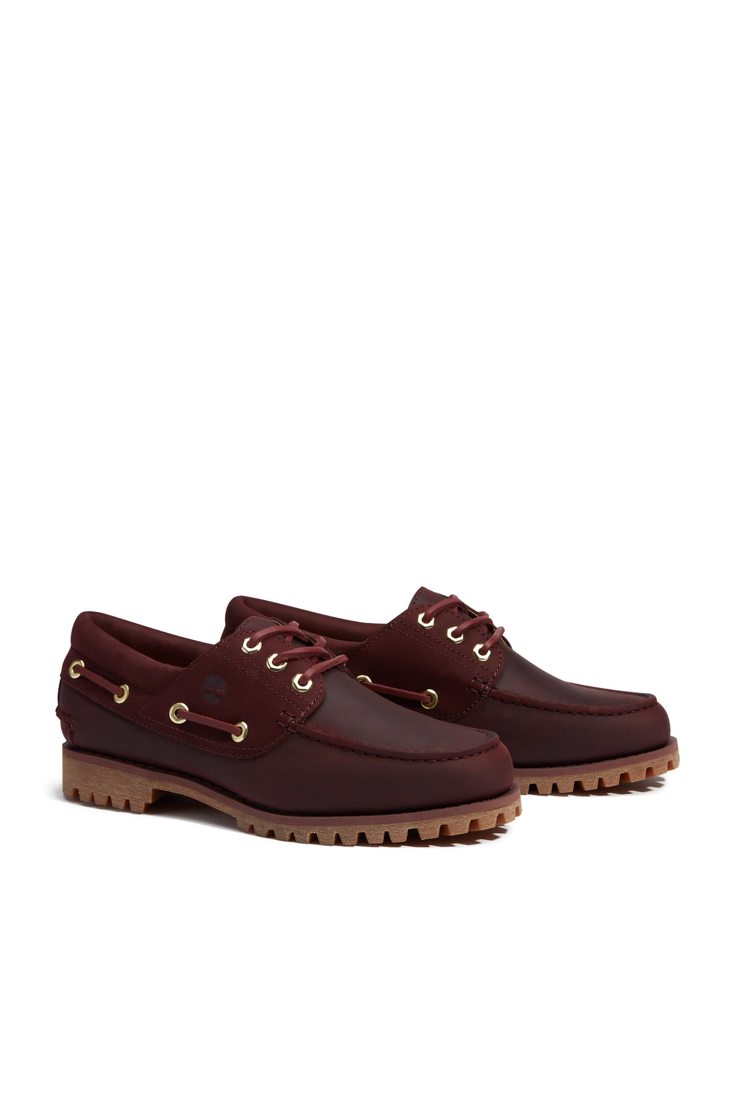 AUTH ESSENTIAL BOAT SHOE BURGUNDY FULL GRAIN 3
