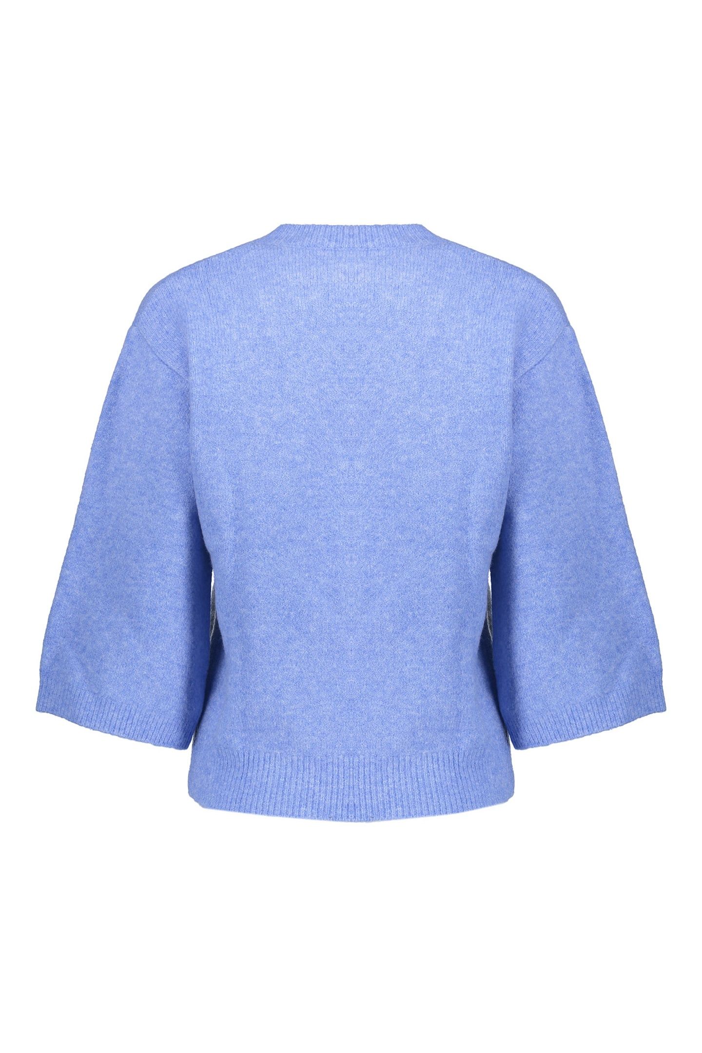 CARDIGAN V-NECK 3/4 SLEEVES BLUE 2