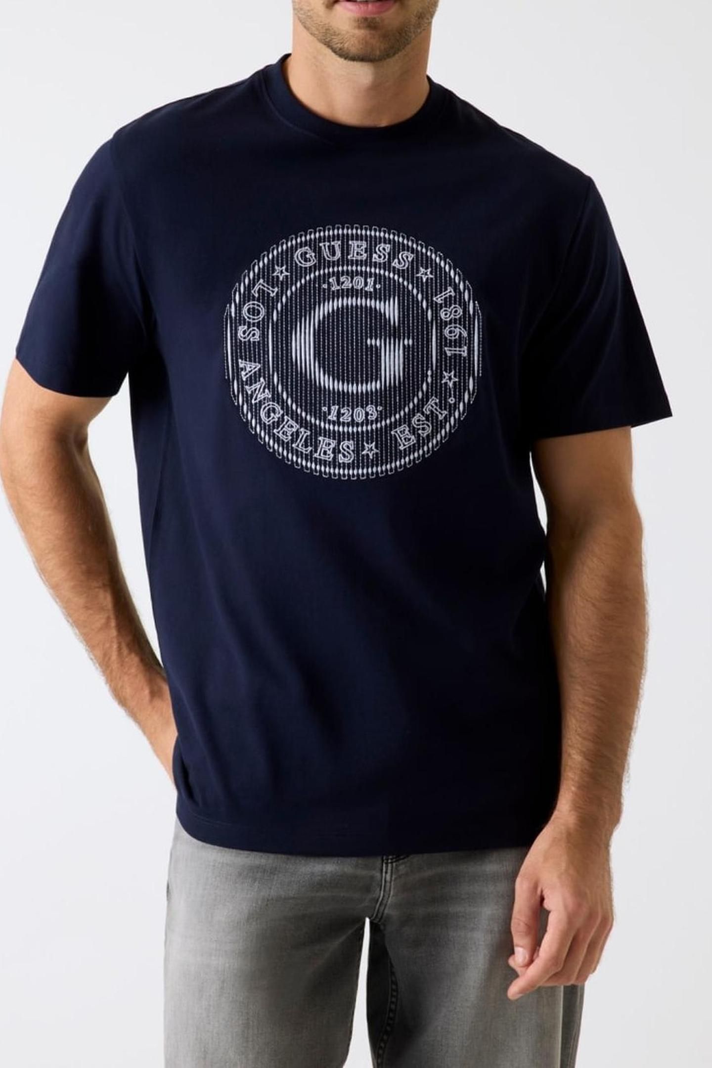 CN SS BIG G LOGO TEE SMART BLUE 2