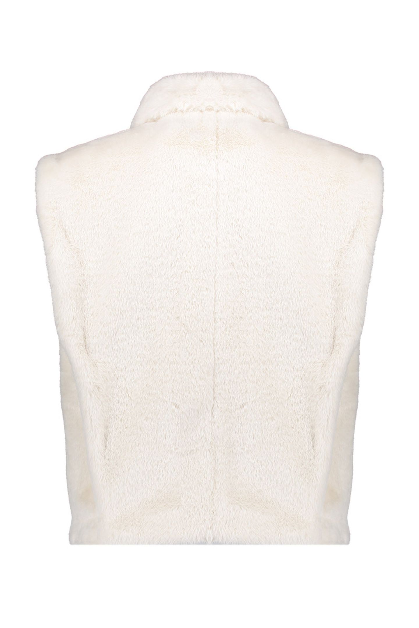 BODYWARMER FAKE FUR OFF-WHITE 2