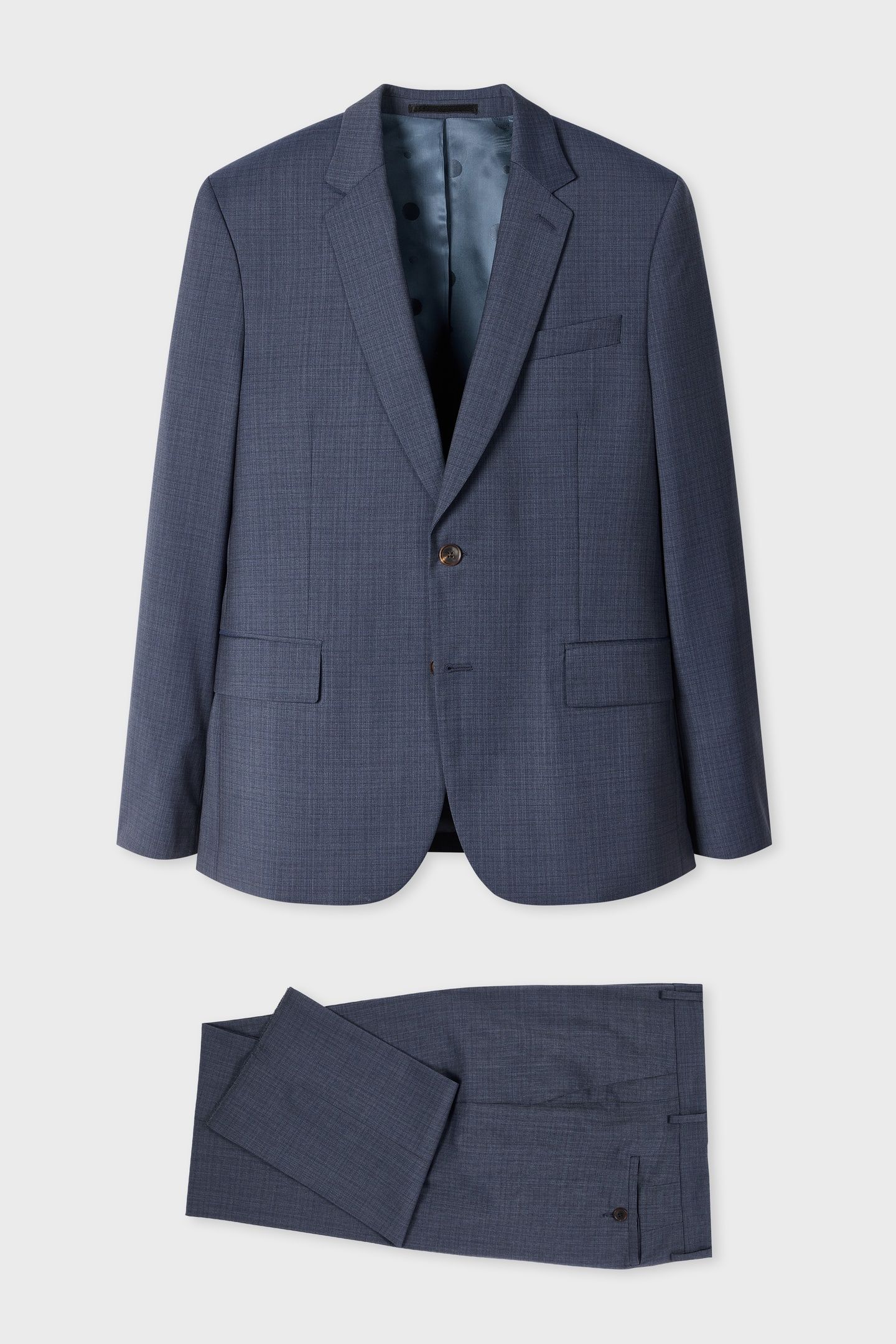 MENS TAILORED FIT 2 BUTTON SUIT BLUE 1