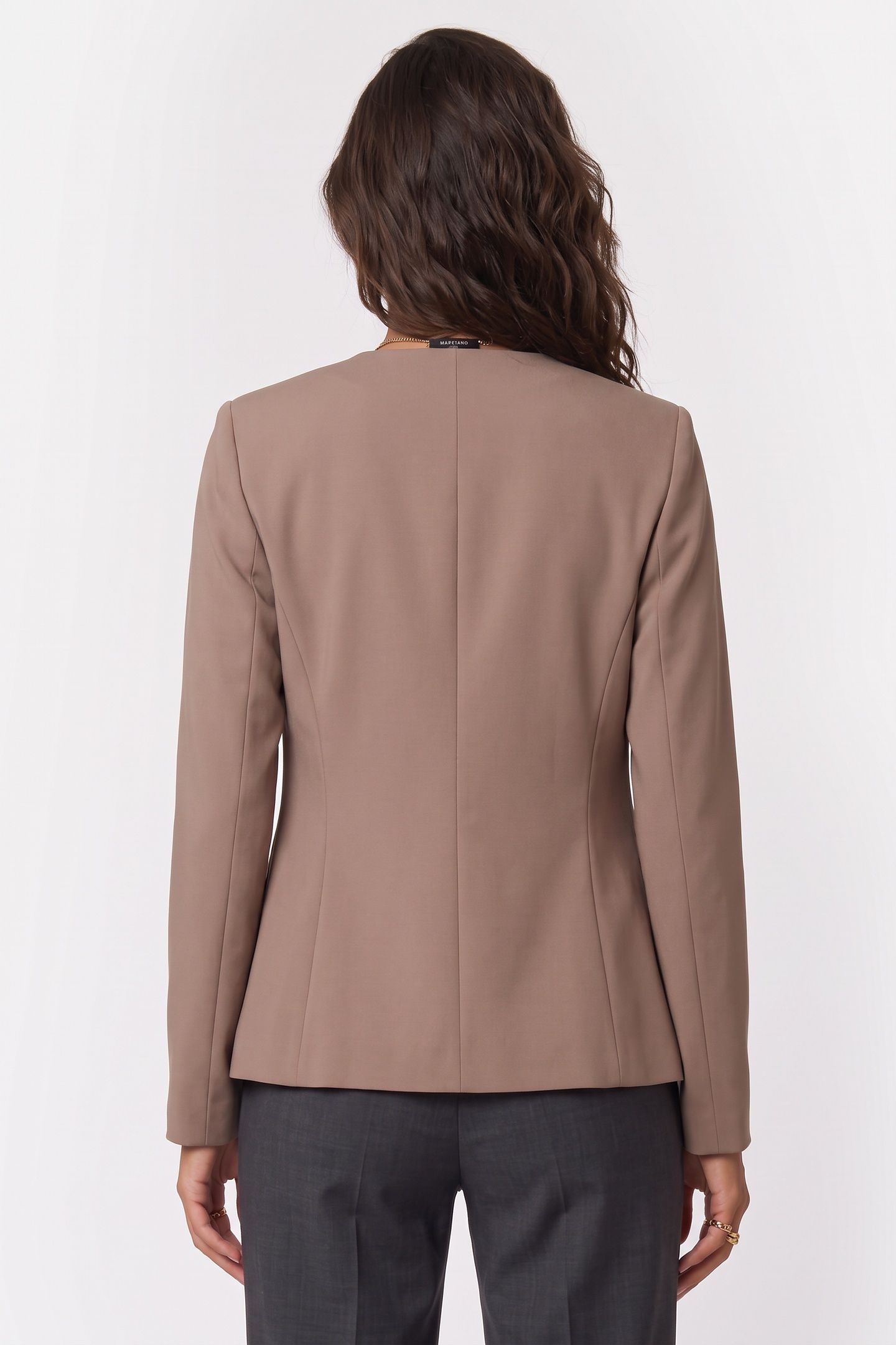 GWEN FRONT OPEN BLAZ BUFF TAUPE 2