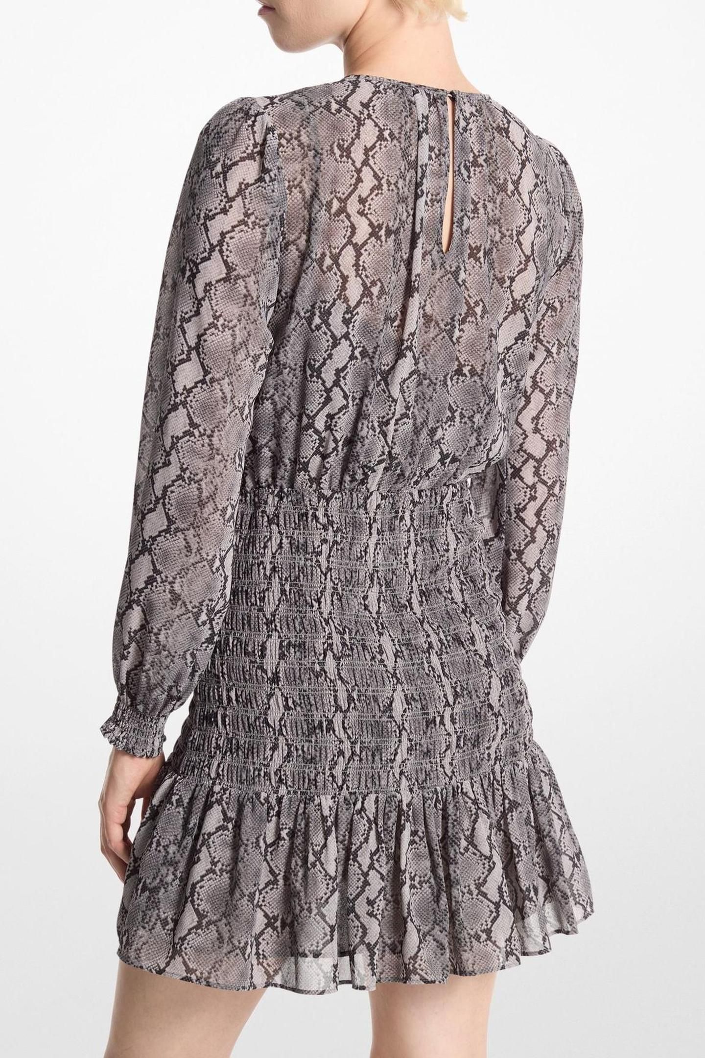 LS SMOCK MINI DRESS BLACK 2
