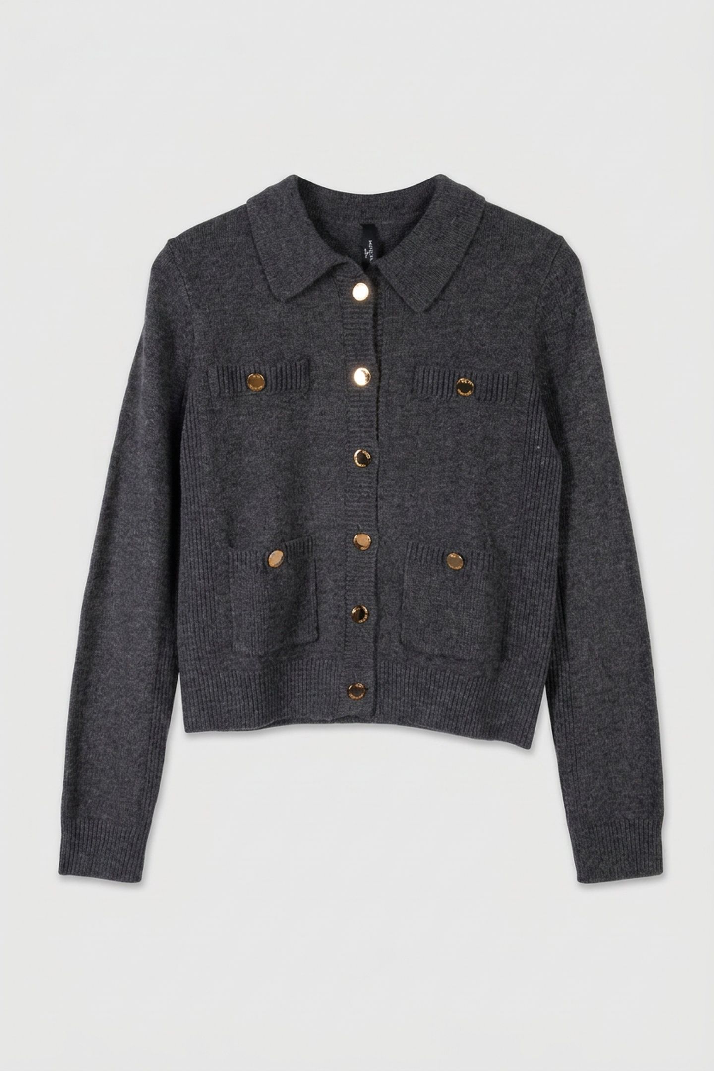 AFRAH LS POCKETS CAR DARK COAL HEATHER M9 3