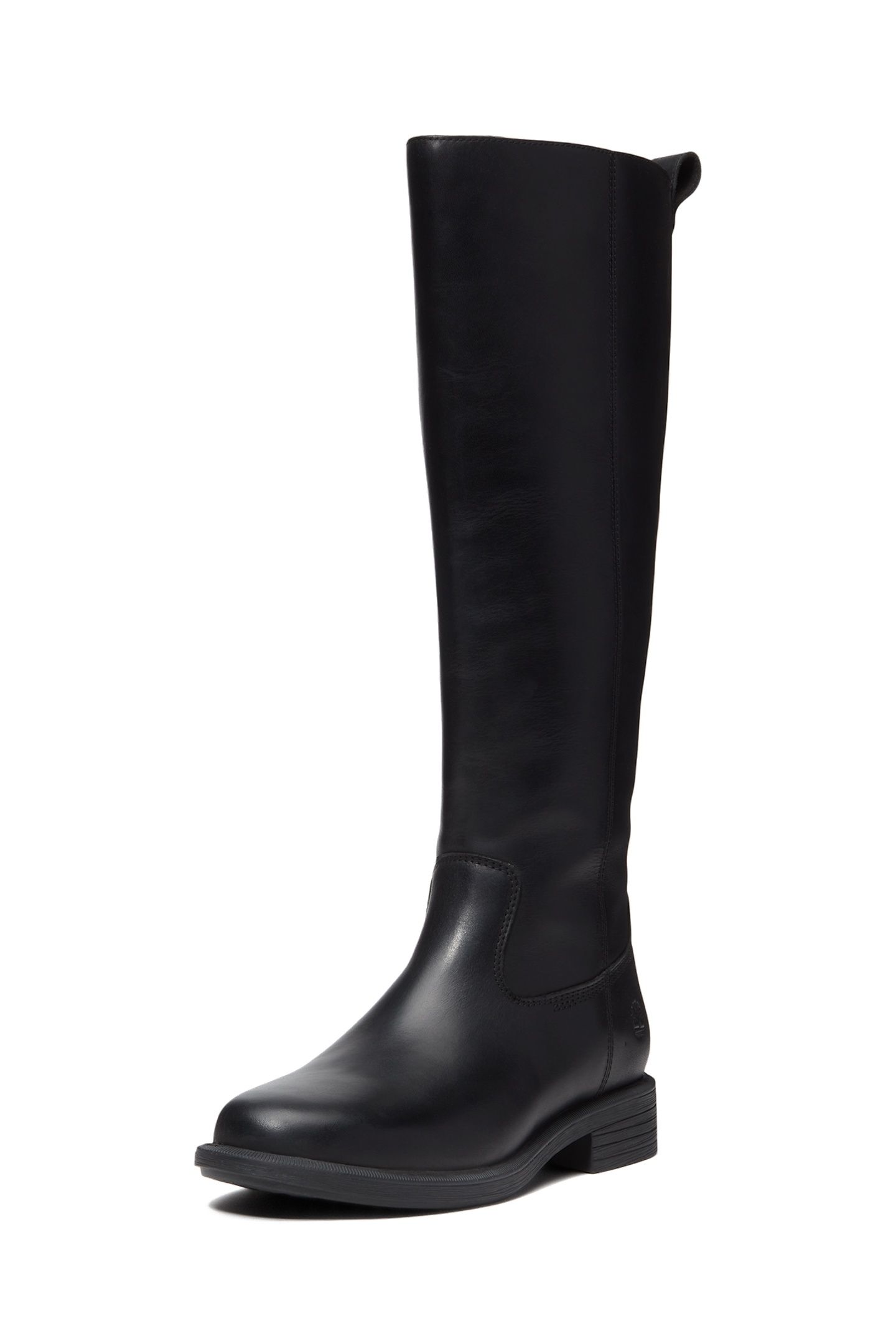 VERONA SQUARE TALL ZIP UP BOOT BLACK FULL GRAIN 2