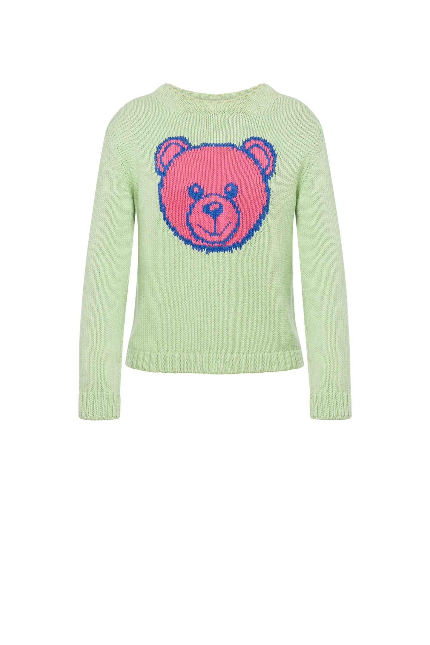 MOSCHINO TEDDY BEAR COTTON PULLOVER GREEN 3
