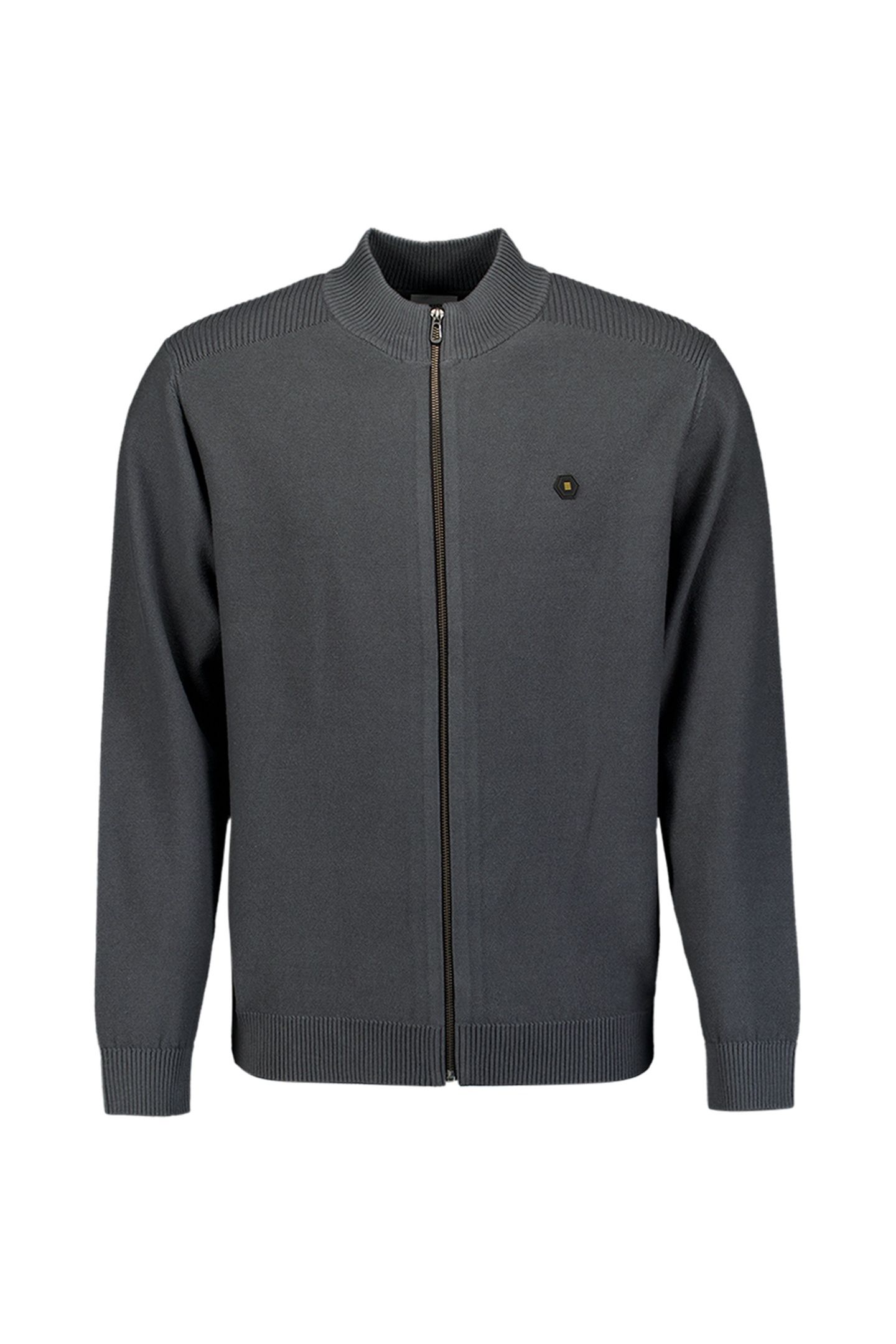 PULLOVER FULL ZIP SHOULDER DETAIL DARK STEEL 5